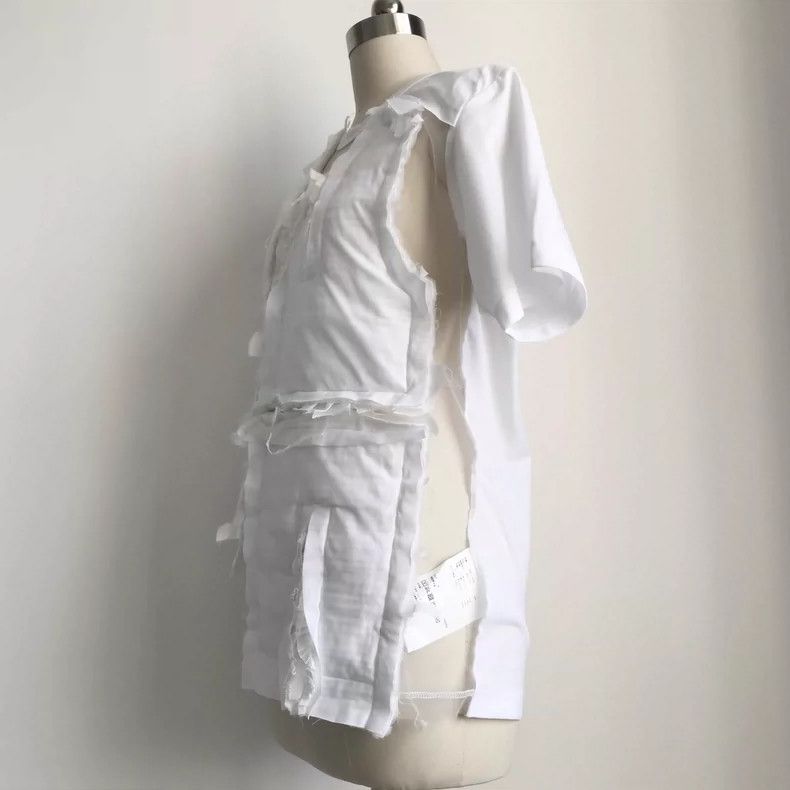 Comme des Garcons Comme Des Garcons Patchwork white T-shirt Size S / US 4 / IT 40 - 4 Thumbnail