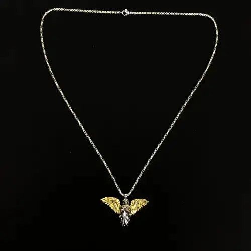 Jewelry Angel Necklace Y2K Gothic Punk Chain Size ONE SIZE - 3 Thumbnail