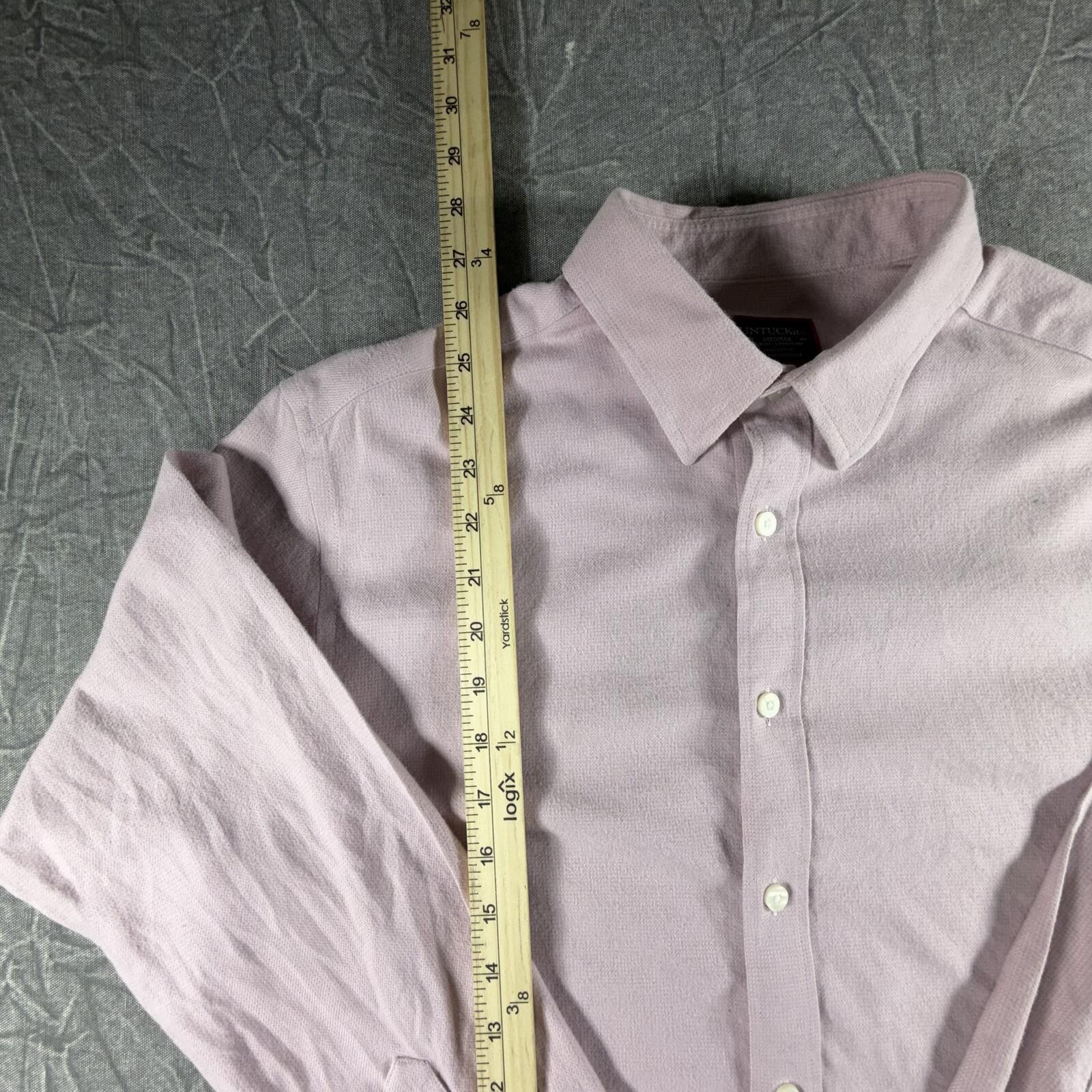 UNTUCKit Untuckit Shirt Men's M Pink Wrinkle Free Button Up Cotton Size US M / EU 48-50 / 2 - 3 Thumbnail