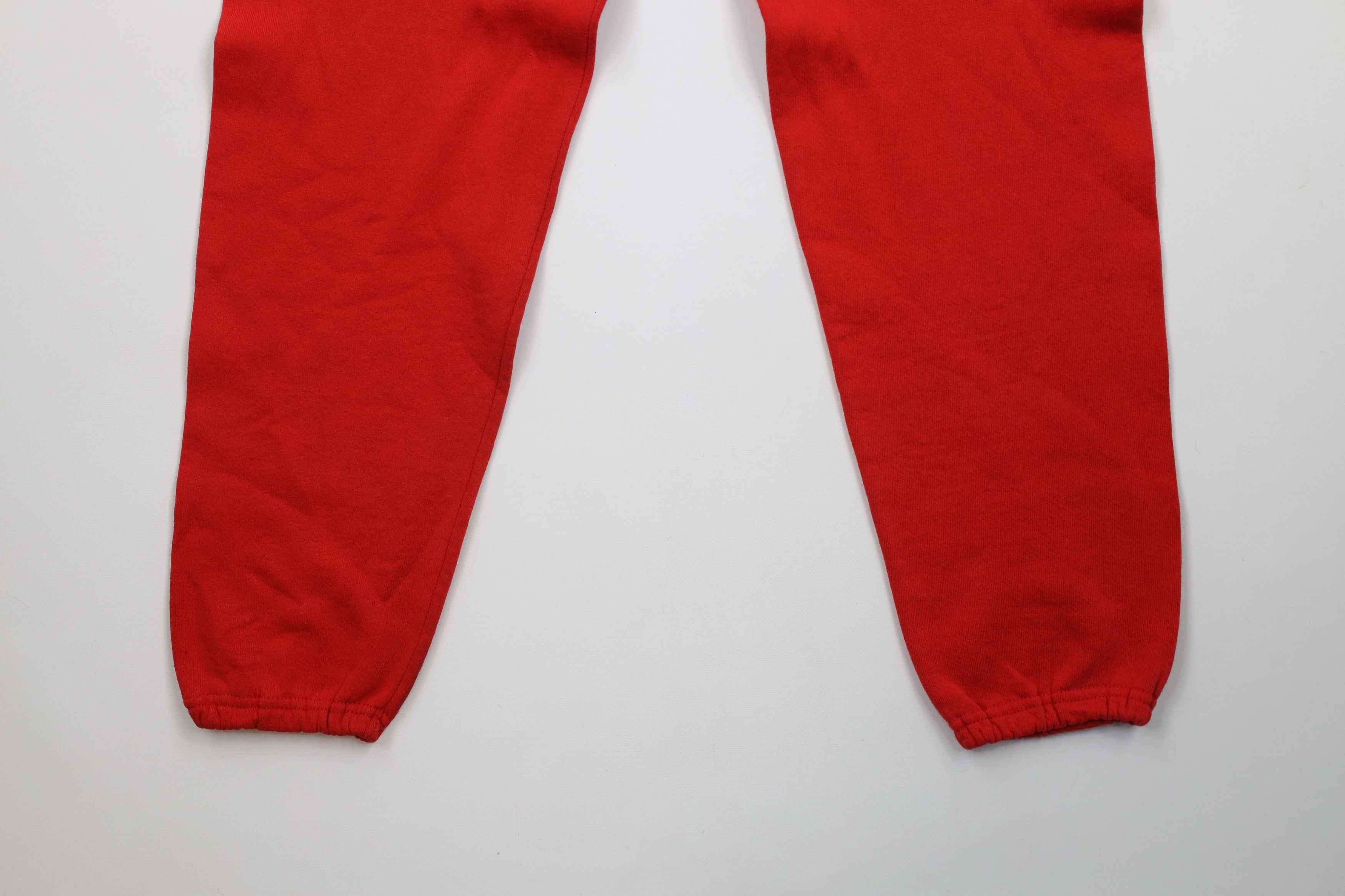 Vintage Vintage 90s Streetwear Blank Sweatpants Joggers Red USA Size US 34 / EU 50 - 13 Thumbnail