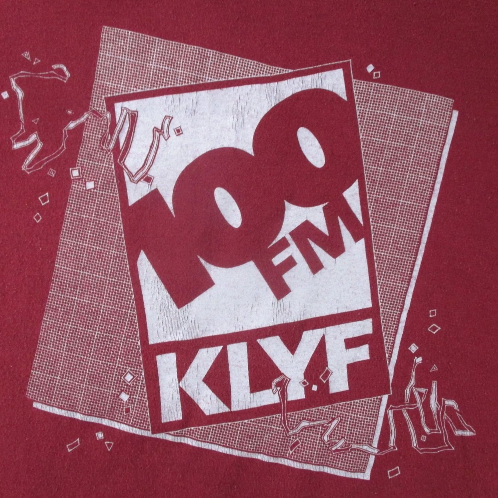 Vintage VINTAGE COQUILLE OREGON KLYF-FM 100 CHRISTIAN RADIO PAPER THIN T-SHIRT SMALL Shirt Men XS Red 80s 90s Size US S / EU 44-46 / 1 - 4 Thumbnail