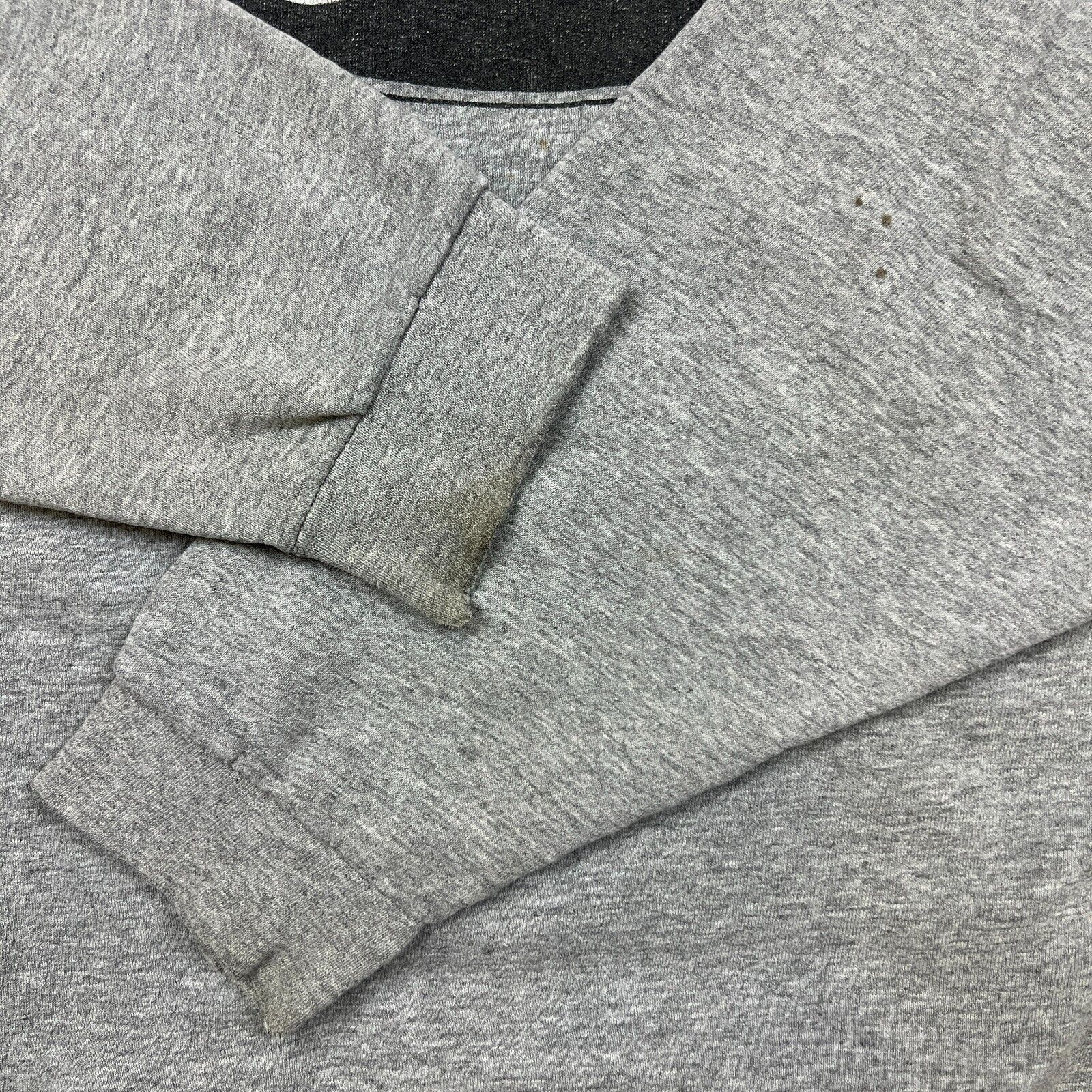 Nike × Vintage Vintage Nike Sweatshirt Mens XL Gray Mid Swoosh USA 90s Crew Size US XL / EU 56 / 4 - 4 Thumbnail