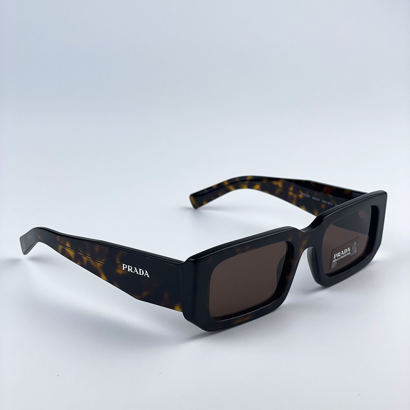 Prada NEW Prada PR06YS 2AU8C1 Rectangle Unisex Sunglasses Size ONE SIZE - 6 Thumbnail