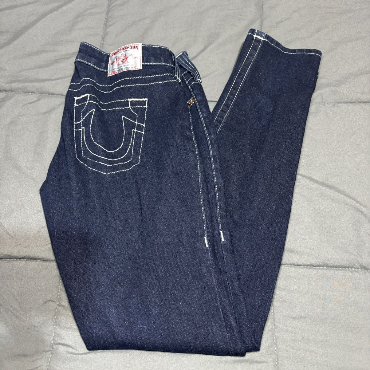 True Religion True Religion Size 27 Geno Relaxed Slim Jeans Blue denim Size 27" / US 4 / IT 40 - 12 Thumbnail
