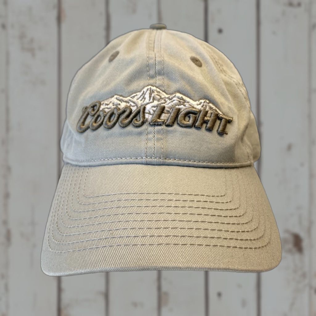 Vintage VINTAGE The Game Coors Light Beer Strapback Dad Hat Mountains Gray Rockies The Game Size ONE SIZE - 1 Thumbnail