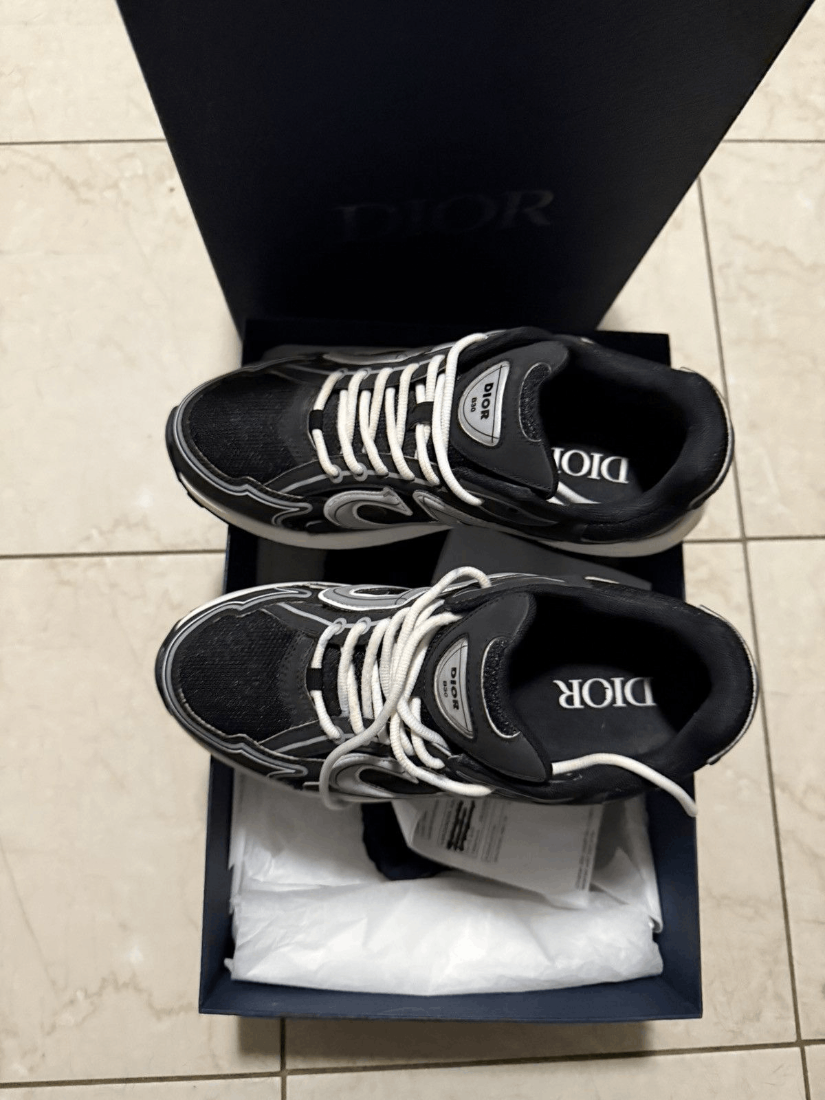 Dior Dior B30 Sneaker Black Mesh Size US 9 / EU 42 - 2 Thumbnail