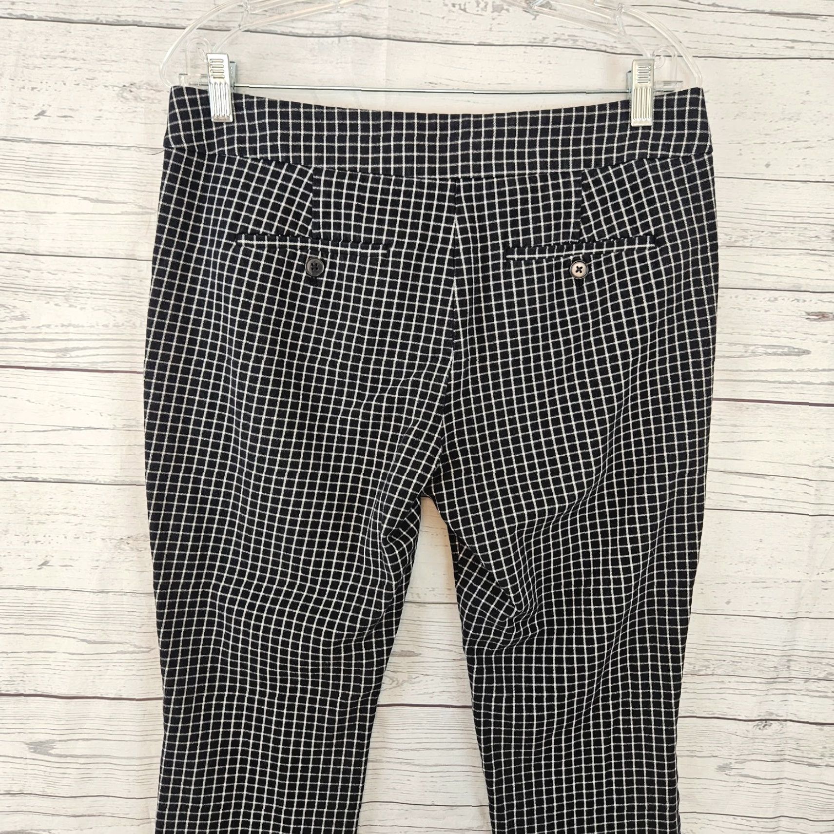 Loft Ann Taylor LOFT Womens Marisa Cropped Pants Sz 8 Black Mid Rise Size 30" / US 8 / IT 44 - 4 Thumbnail