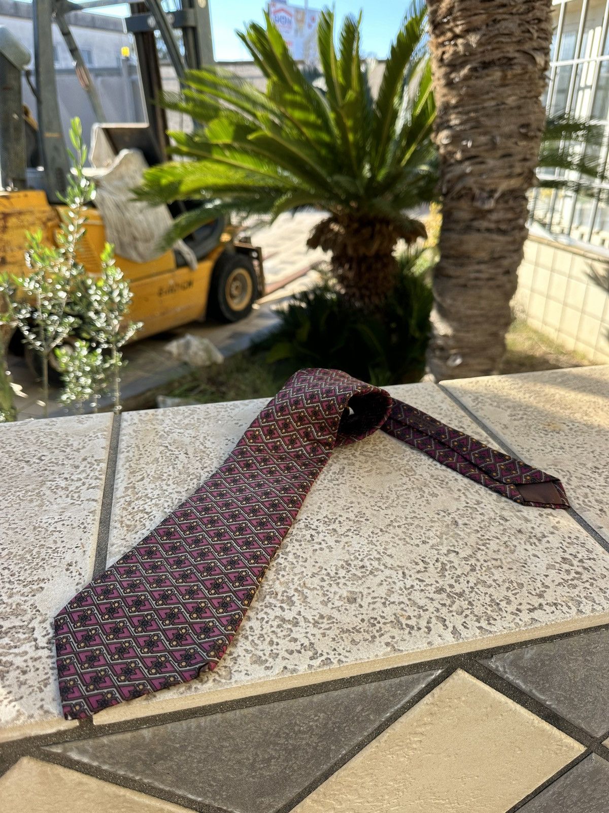 Hermes Hermès Silk Red Tie Size ONE SIZE - 6 Thumbnail