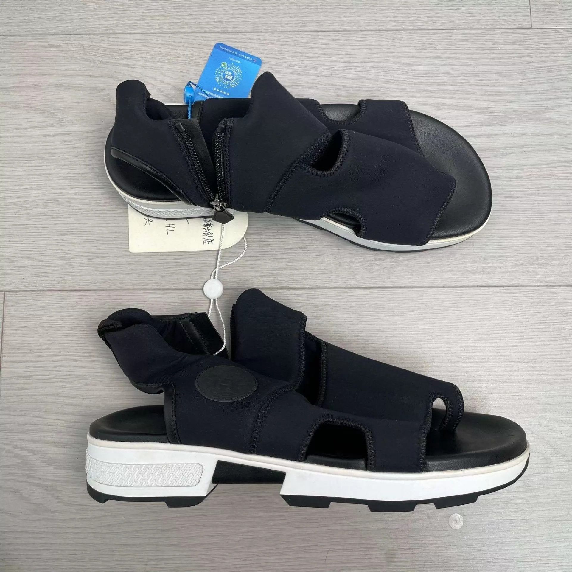 Hermes Hermès Men's sandals 41.5 black Size US 8.5 / EU 41-42 - 3 Thumbnail