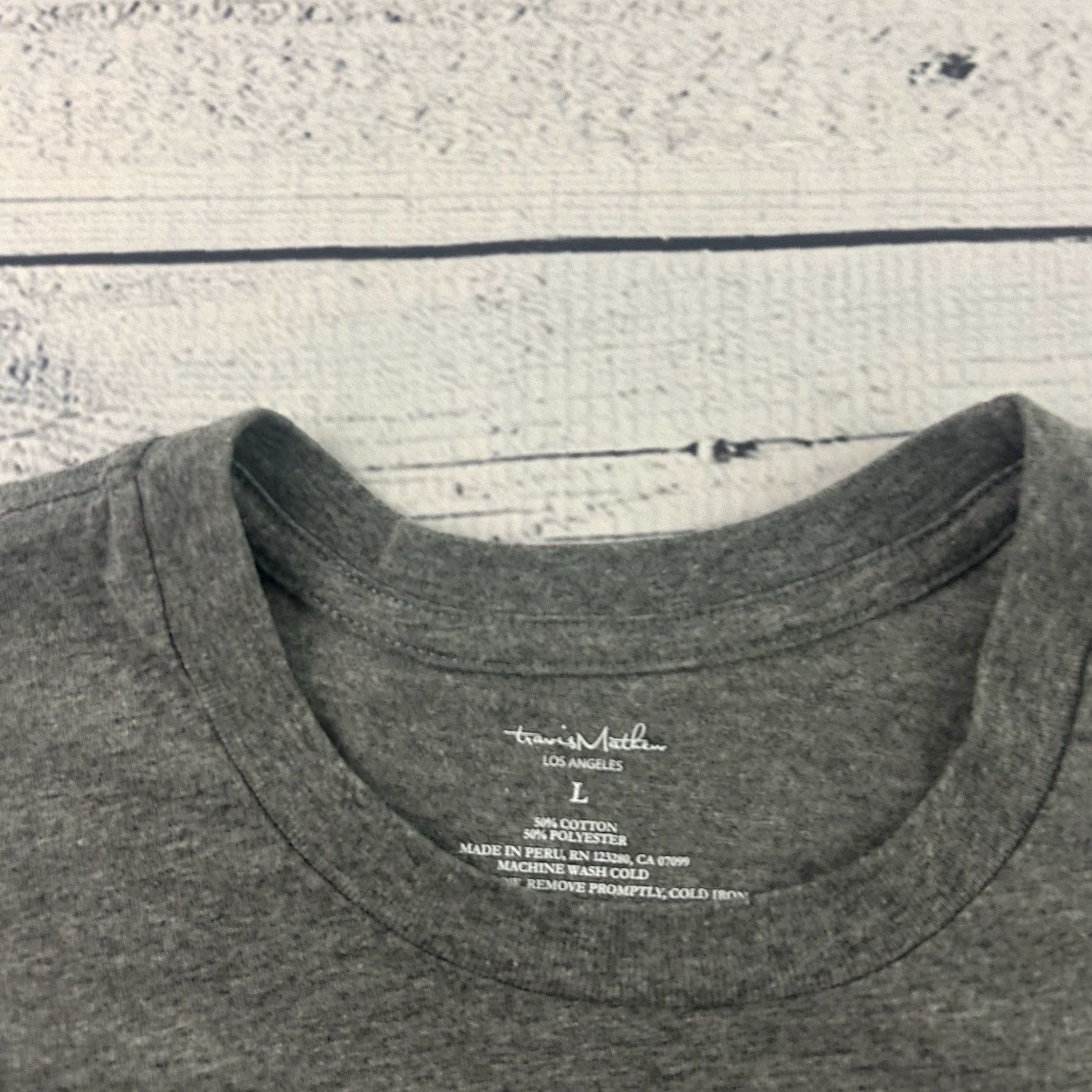 TravisMathew Travis Mathew Lake Tahoe Golf Cart Short Sleeve T Shirt Men's L Gray Size US L / EU 52-54 / 3 - 2 Thumbnail