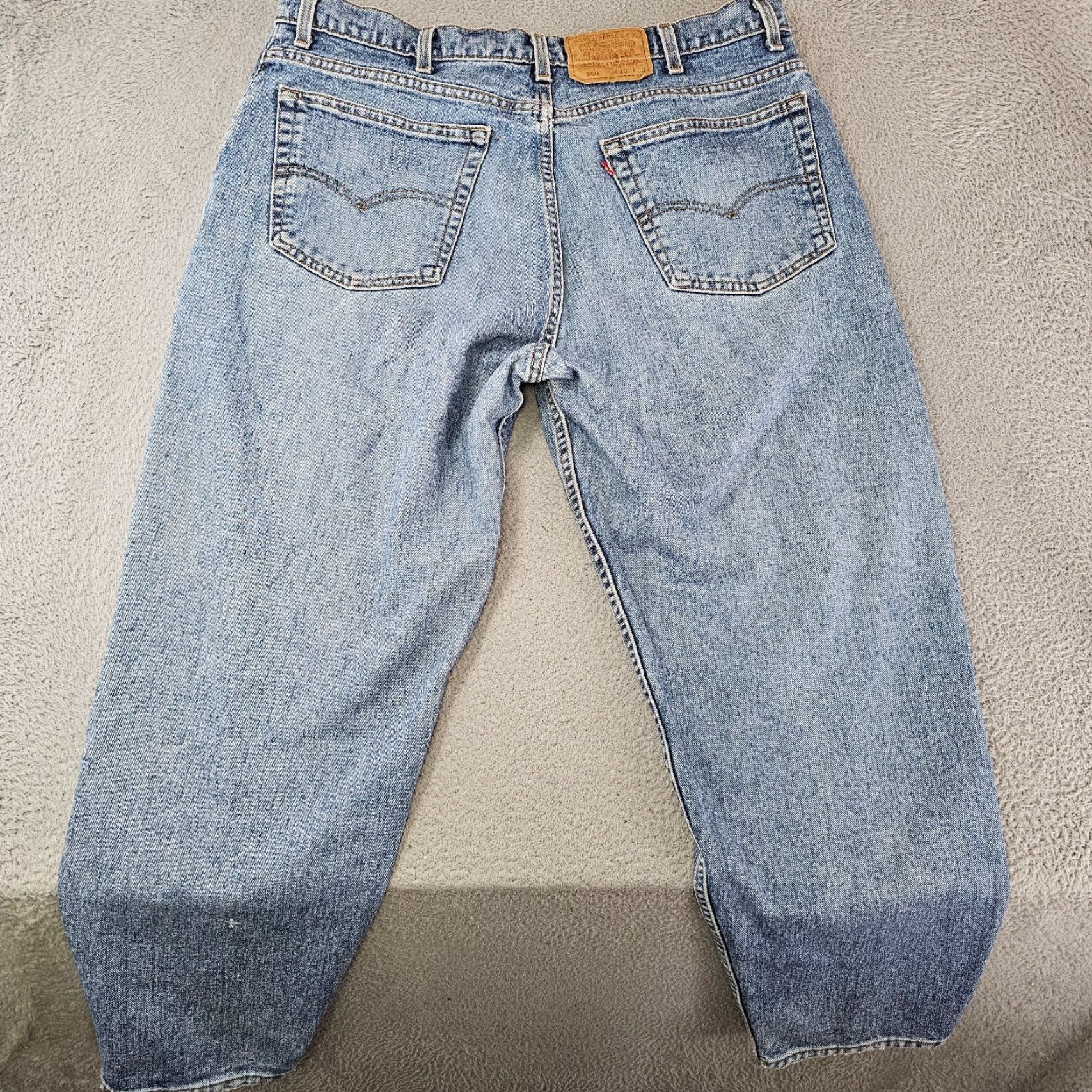 Levi's VTG Levi's 560 Jeans Men 40x28 Loose Tapered USA 90s Denim Blue Regular 5-Pocket Wide-Leg Classic Comfort Retro Mint Size US 40 / EU 56 - 7 Thumbnail