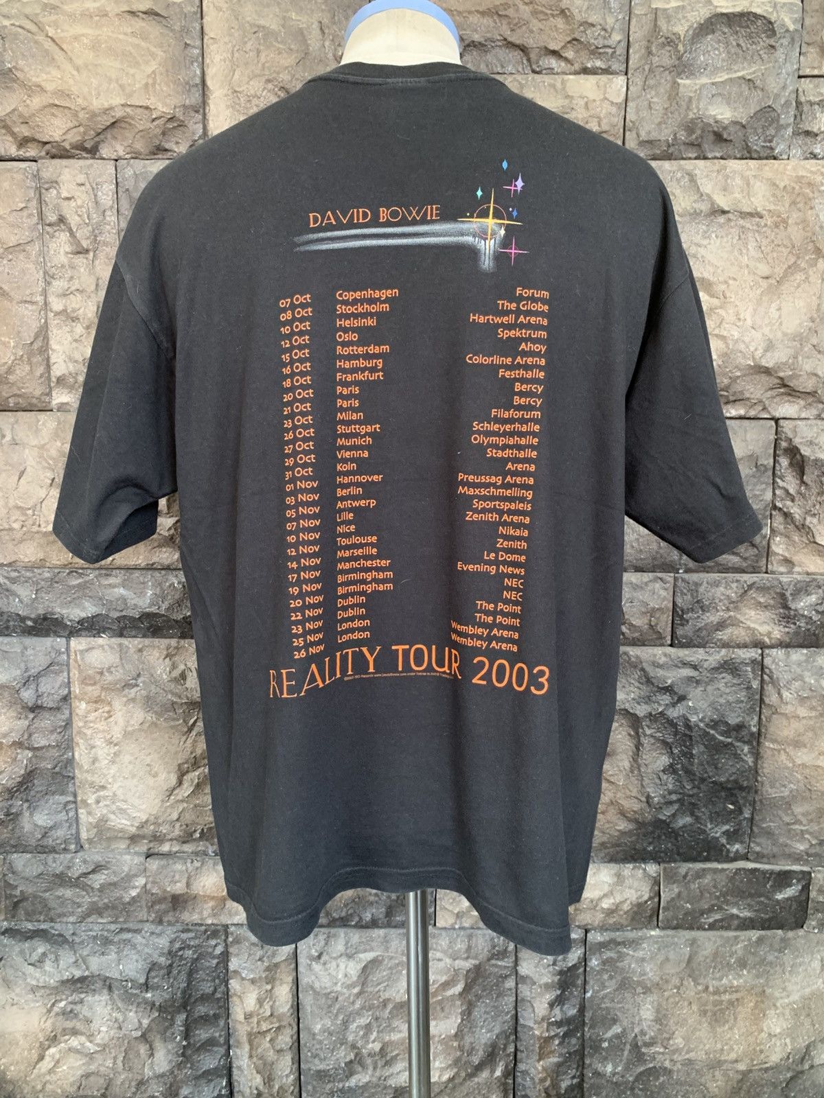 Vintage Vintage 2003 David Bowie Reality Tour English Singer T shirt Size US M / EU 48-50 / 2 - 5 Thumbnail