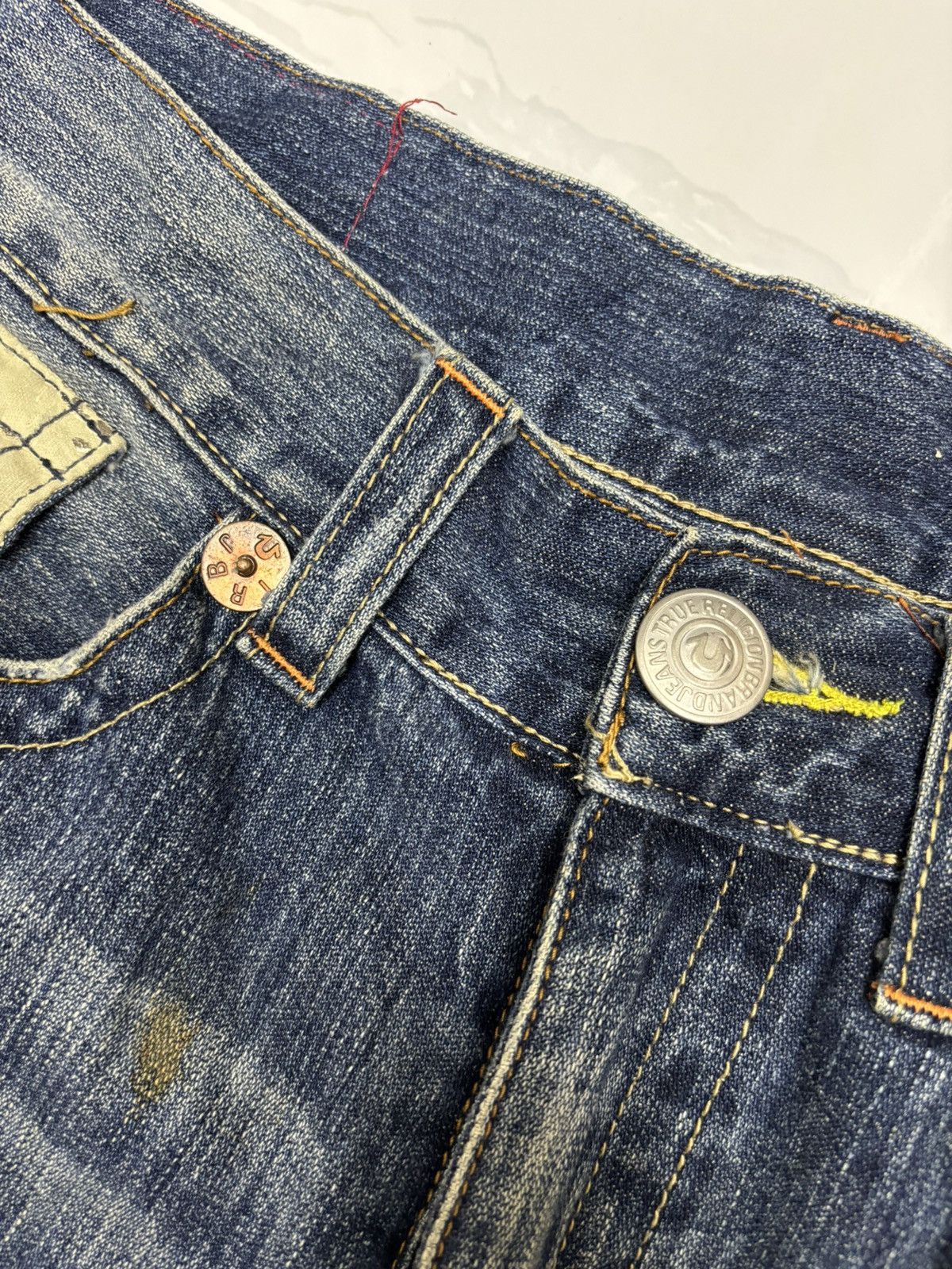 True Religion 🔥TRUE RELIGION Joey Super T Flared Jean Distressed Denim Size US 36 / EU 52 - 11 Thumbnail