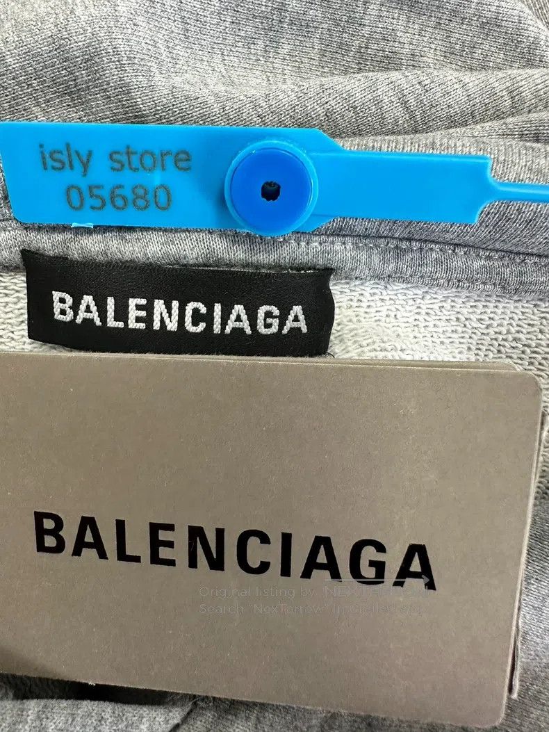 Balenciaga Balenciaga Letter Pattern Embroidered Hooded Sweatshirt Size US S / EU 44-46 / 1 - 4 Thumbnail