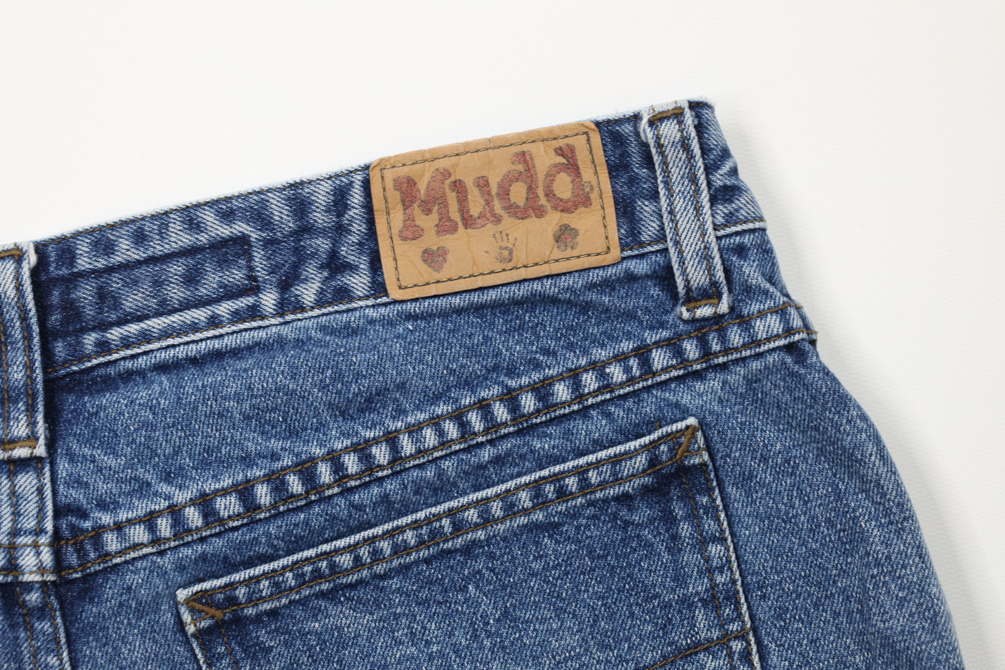 Vintage Vintage 90s Y2K Mudd Babydoll Denim Jean Shorts Jorts Blue Size 32" / US 10 / IT 46 - 13 Thumbnail