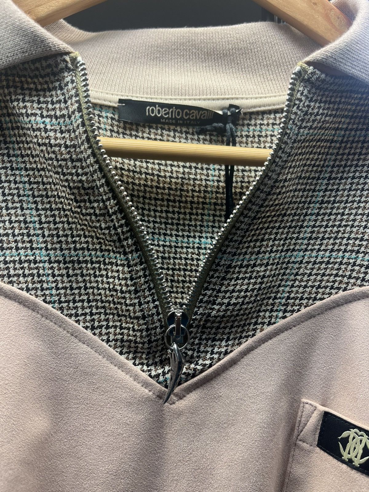 Roberto Cavalli Roberto Cavalli colour-block faux-suede sweatshirt Size US M / EU 48-50 / 2 - 3 Thumbnail
