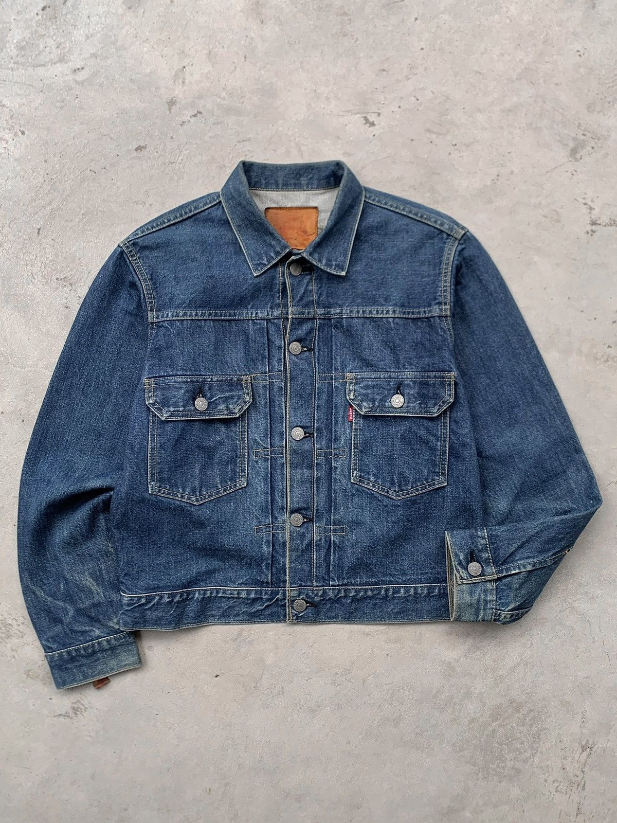 Levi's Vtg 90s Levis 507 Type ll Trucker Denim Jacket Made in Japan Size US L / EU 52-54 / 3 - 3 Thumbnail