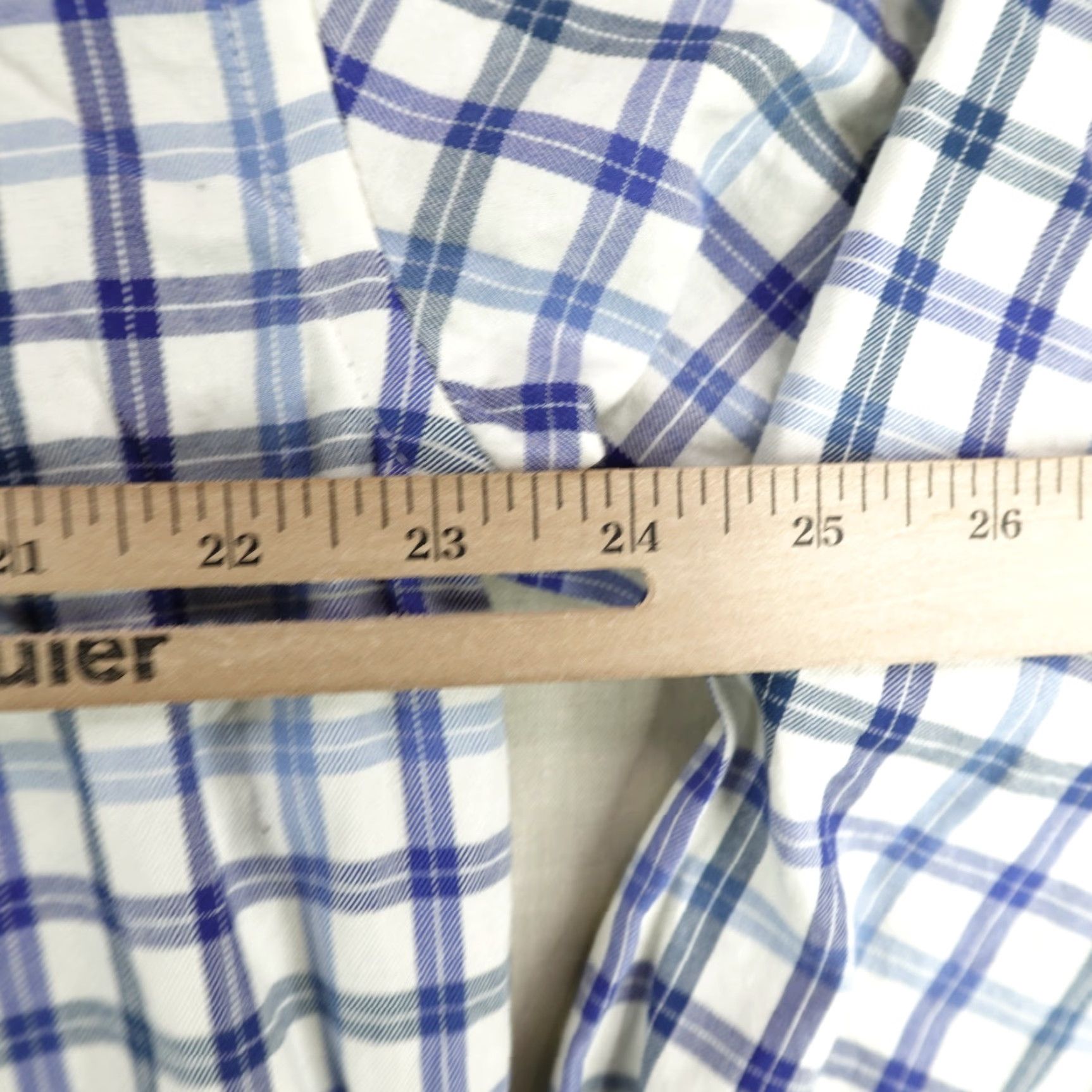 Orvis VINTAGE Orvis Shirt Men Large Blue White Plaid Flannel Casual Button-Up with Pockets Size US L / EU 52-54 / 3 - 7 Thumbnail