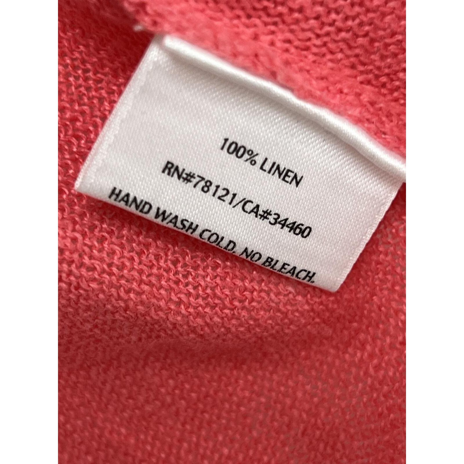 Eileen Fisher EILEEN FISHER Sweater Linen Fine Gauge 3/4 Sleeve L A001416 Size L / US 10 / IT 46 - 5 Thumbnail