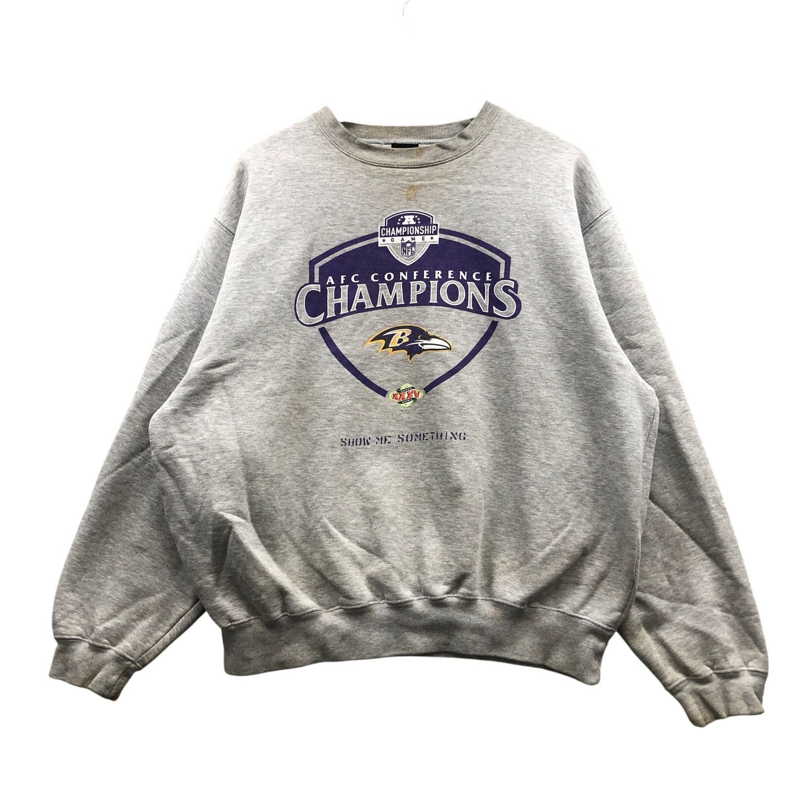 Nike VTG 2001 Nike Baltimore Ravens Super Bowl Sweatshirt Large Size US L / EU 52-54 / 3 - 1 Thumbnail
