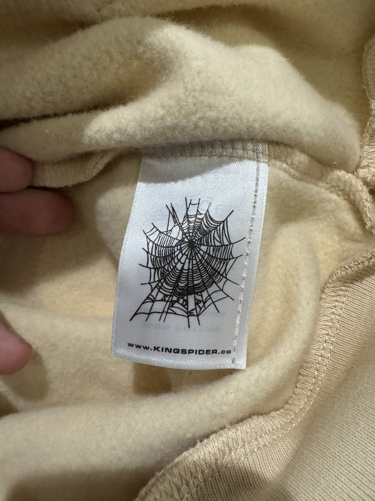 Sp5der Sp5der Beluga Hoodie Cream Size US XL / EU 56 / 4 - 2 Thumbnail