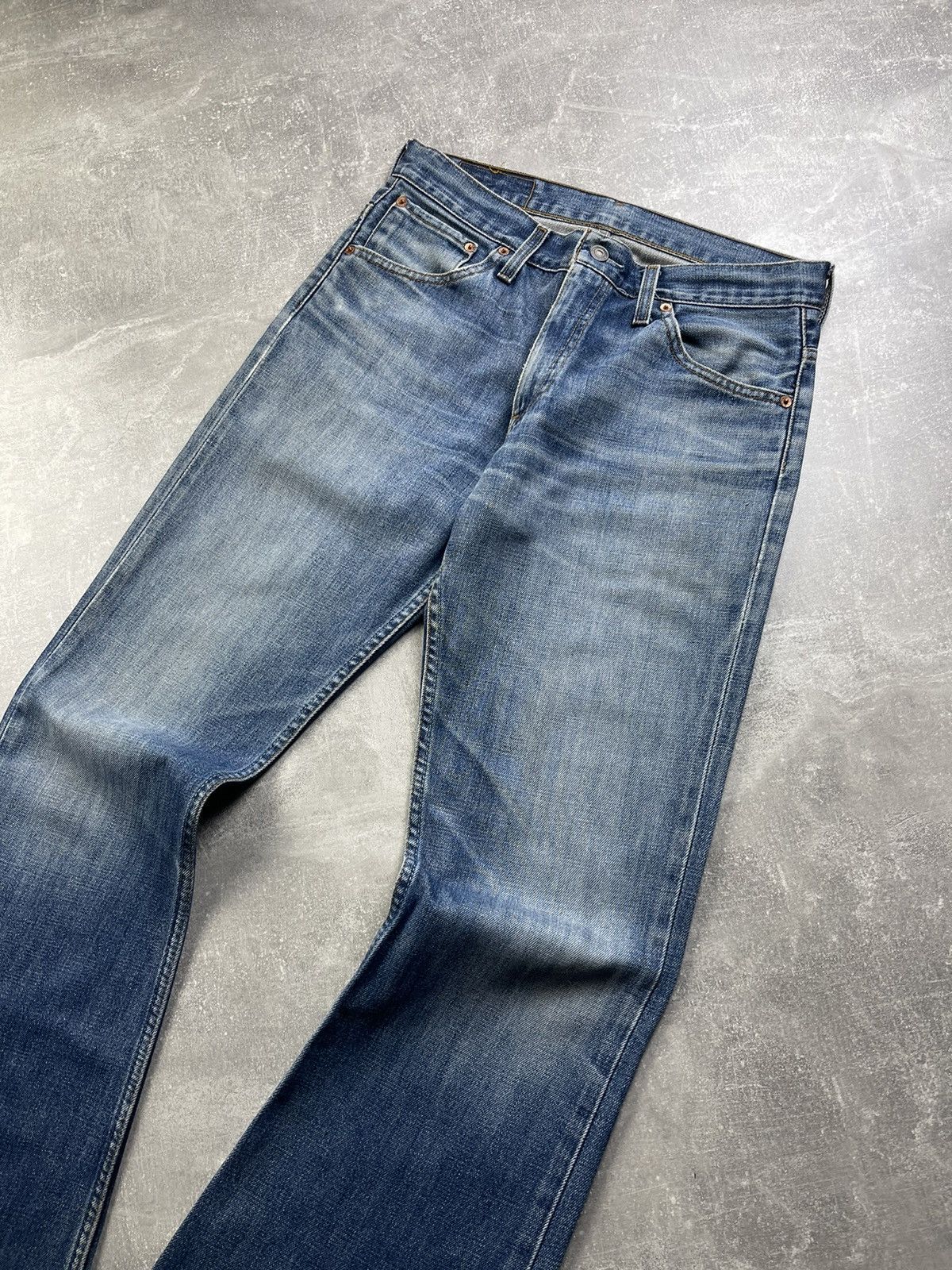 Levi's × Vintage Levi’s 516 Archives Blue Navy Flared Boot Cut Jeans Size US 32 / EU 48 - 8 Thumbnail