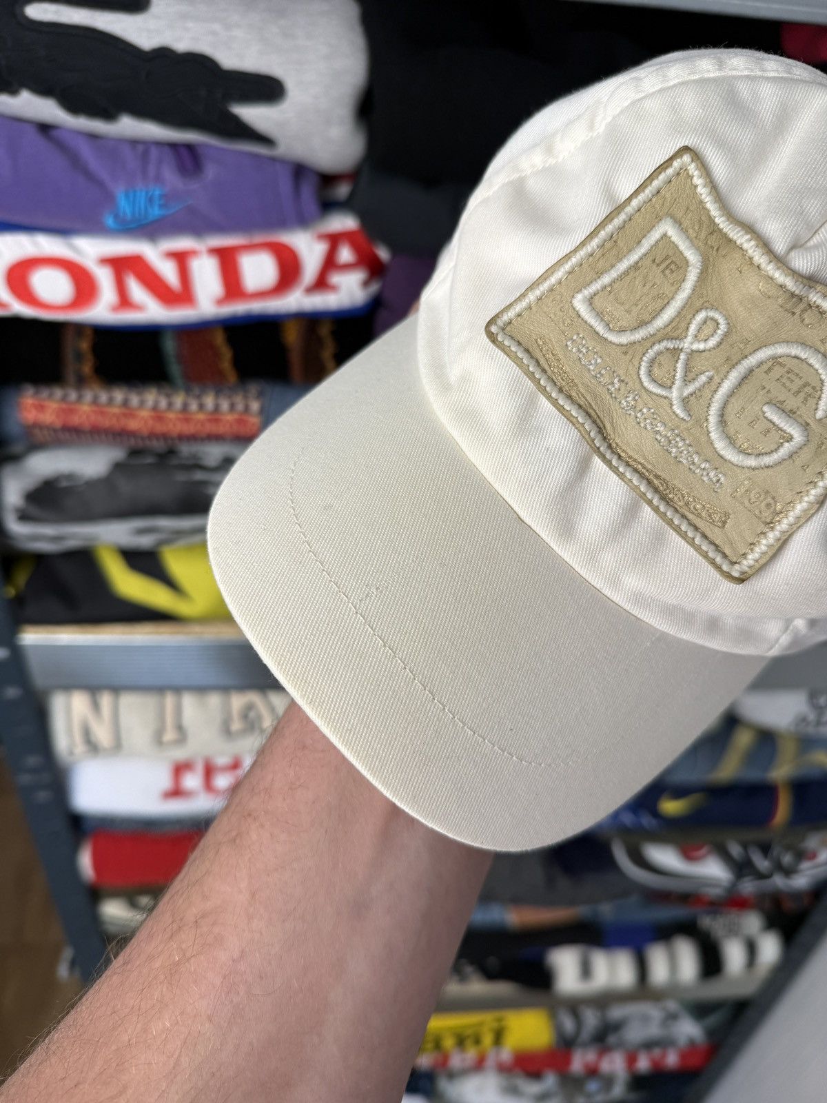 Japanese Brand Vintage Dolce & Gabbana Avant Garde Cap Japanese Big Logo Size ONE SIZE - 3 Thumbnail