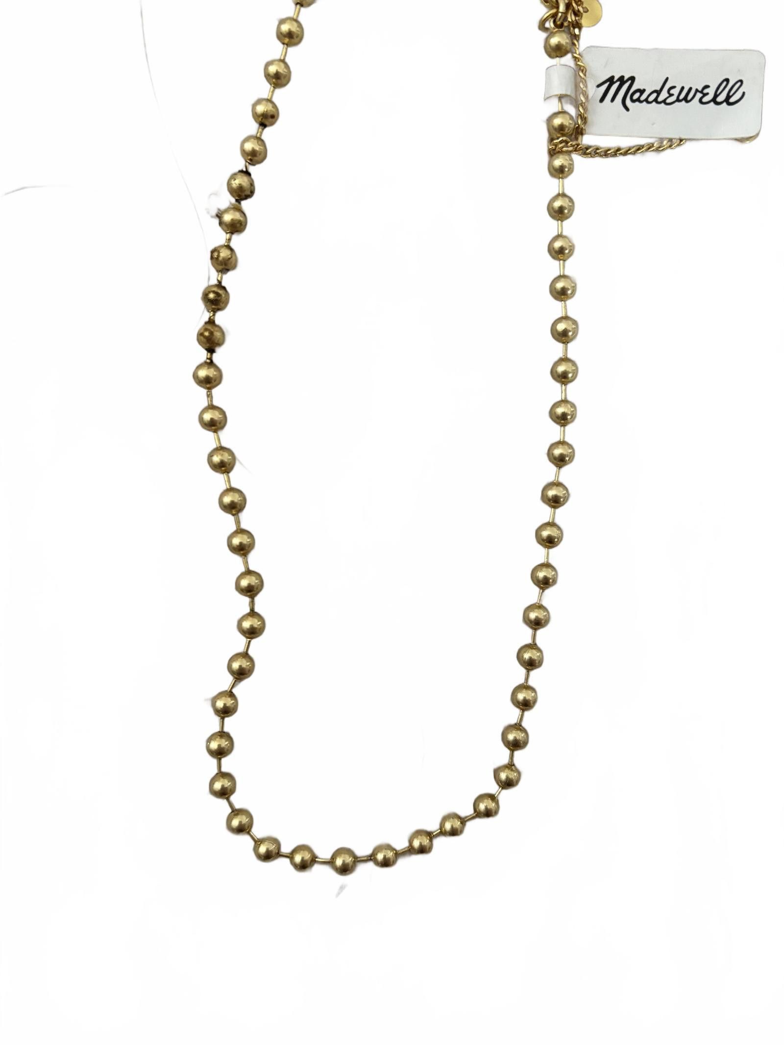 Madewell NWT Madewell Gold Beaded Necklace Size ONE SIZE - 2 Thumbnail