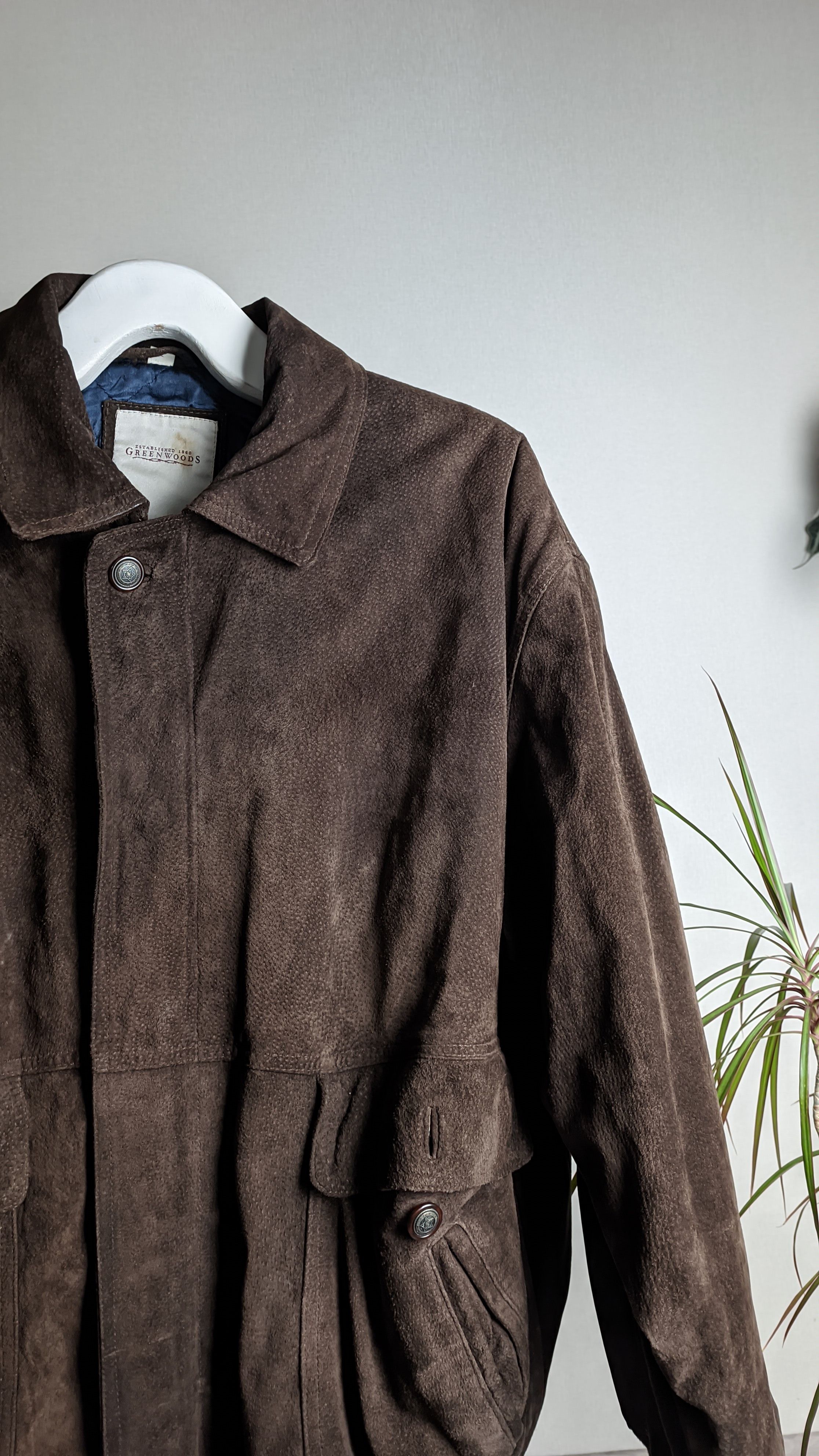 Genuine Leather Y2K brown leather bomber jacket grandpa core ysl gucci Size US L / EU 52-54 / 3 - 4 Thumbnail