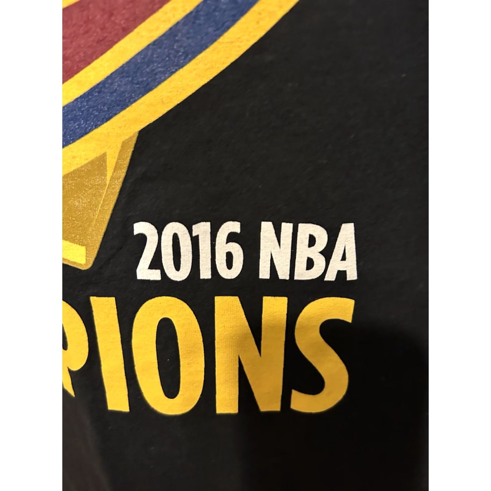 Gildan Cleveland Cavaliers Cavs 2016 NBA Champions Shirt Men XL Black Short Sleeve Gildan Heavy Cotton Logo Graphic Print Fan Wear Size US XL / EU 56 / 4 - 6 Thumbnail