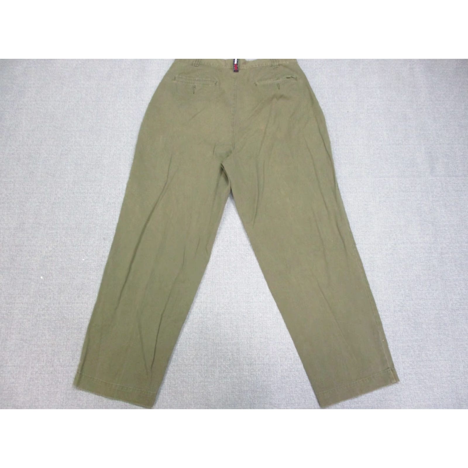 Tommy Hilfiger VINTAGE Tommy Hilfiger Pants Mens 34 Green Chino Relaxed Fit Straight Baggy Y2K Size US 34 / EU 50 - 3 Thumbnail