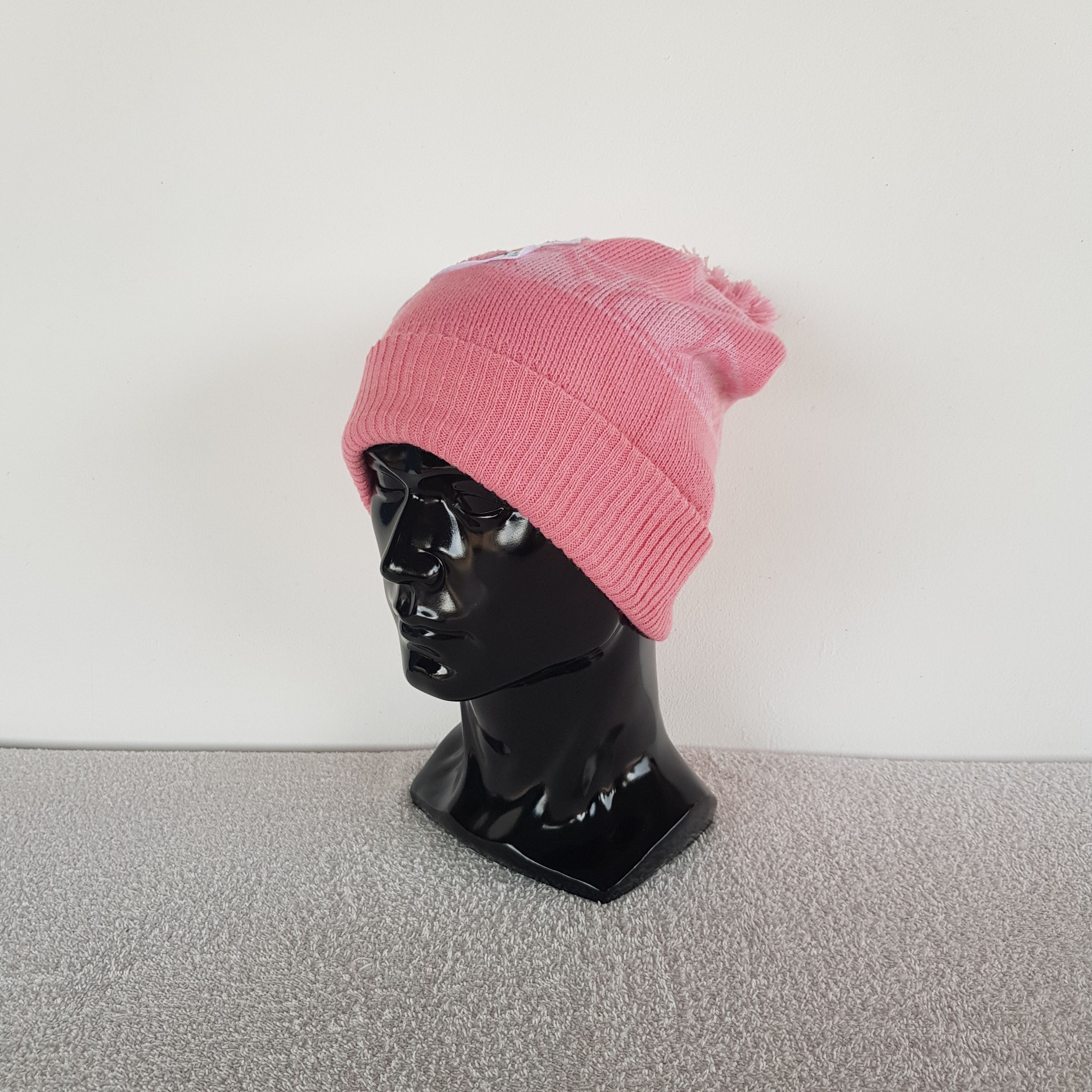 Japanese Brand Vintage Cartoon Beanie Funny Snow Ribbed Knit Caps Hats. Size ONE SIZE - 2 Thumbnail