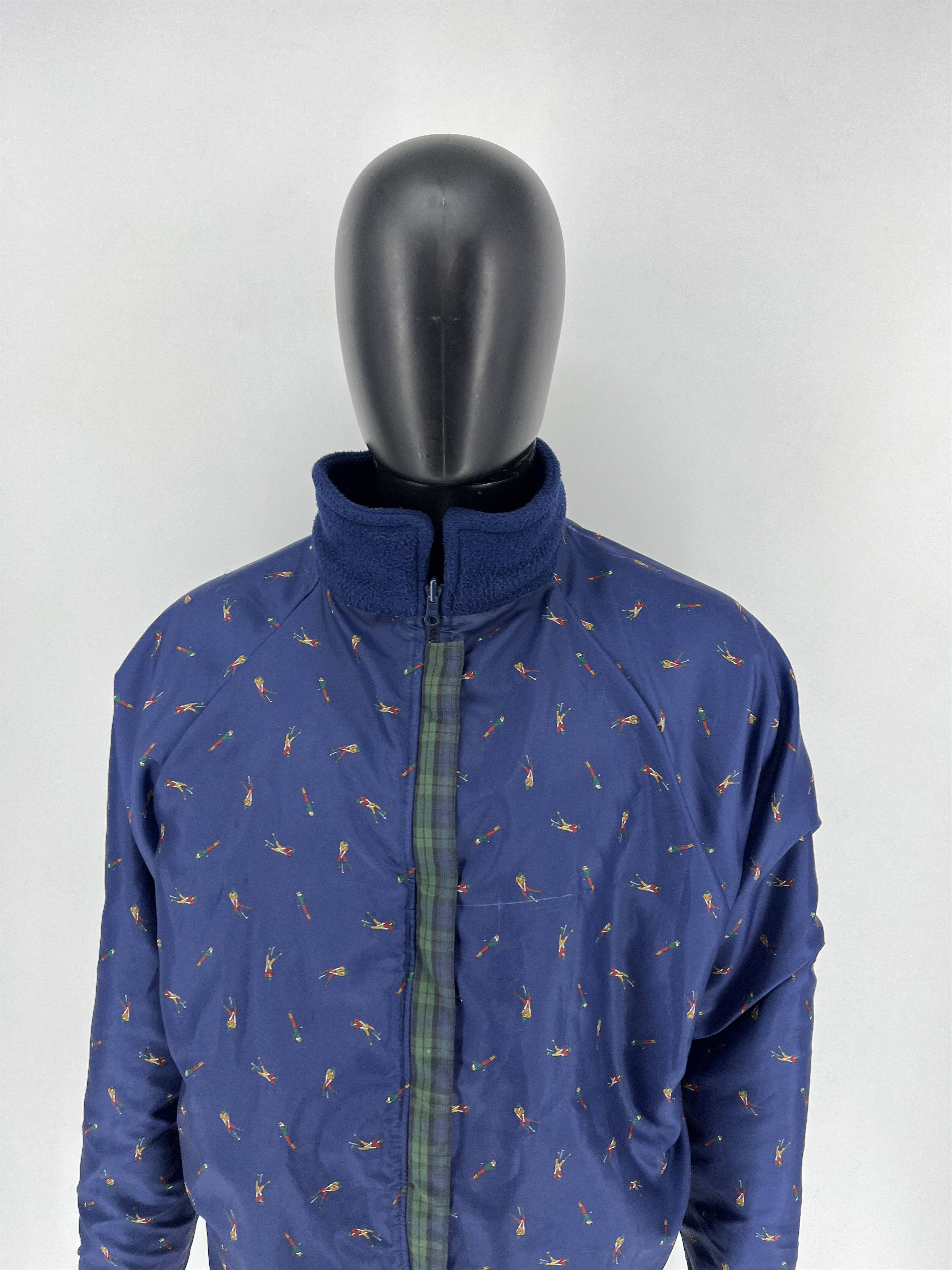 Vintage Vintage Reversible Jacket Sherpa - Nylon Jacket Size US XL / EU 56 / 4 - 13 Thumbnail