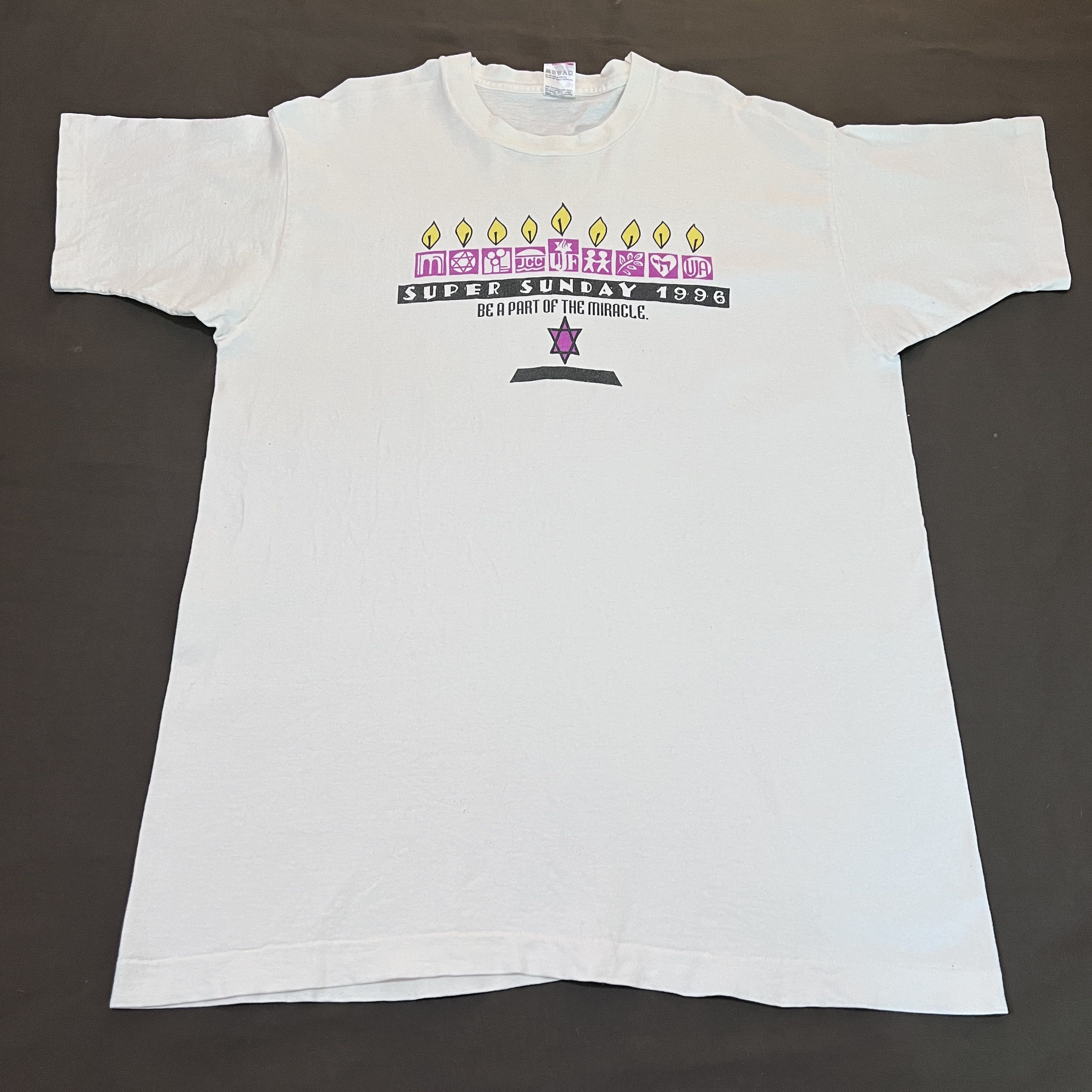 Vintage Vintage 90s Super sunday 1996 Bible Holy God Jesus Tee XL Size US XL / EU 56 / 4 - 2 Thumbnail