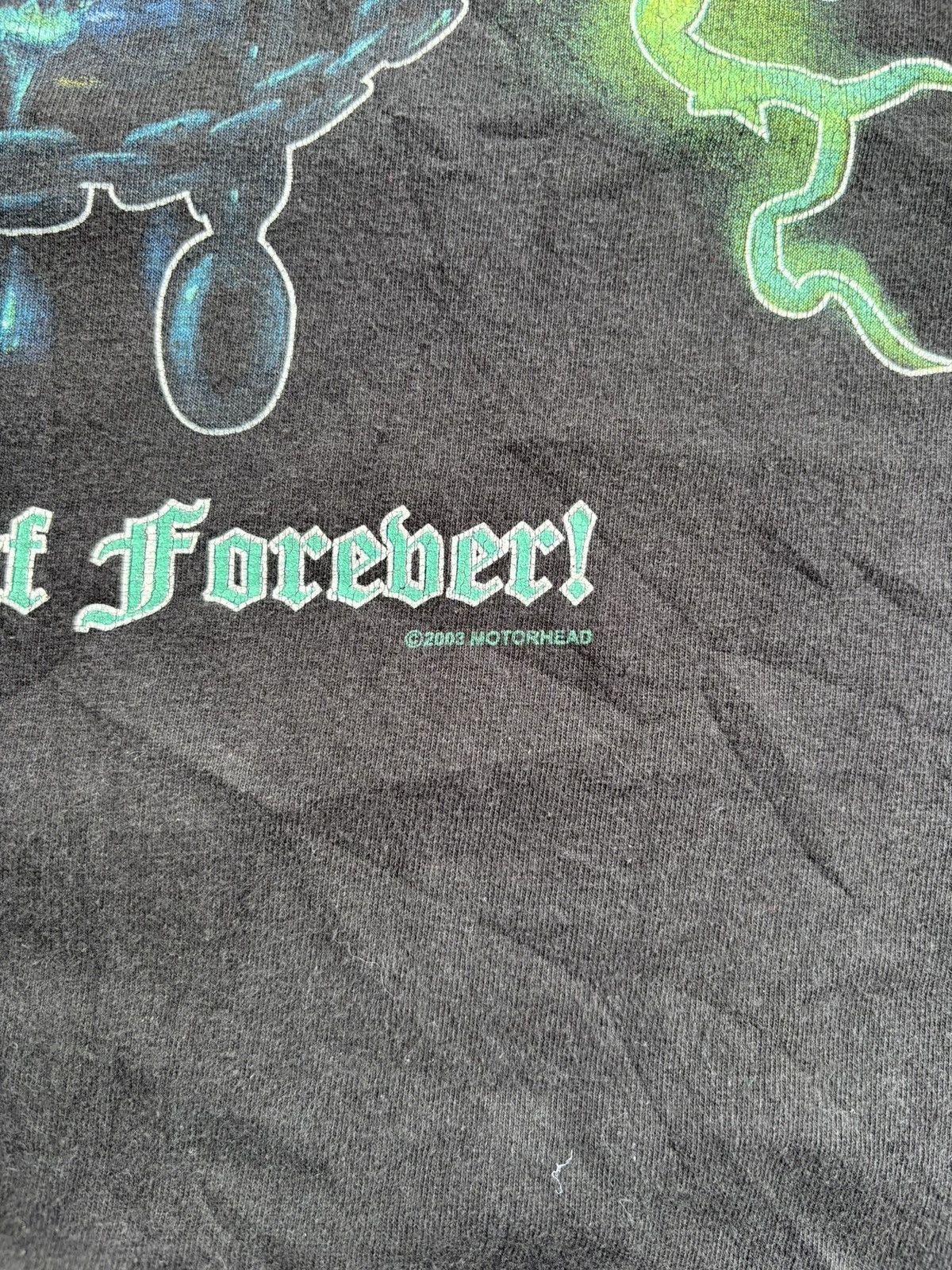 Band Tees Vintage 2003 Motorhead Stone Deaf Forever T Shirt Size US L / EU 52-54 / 3 - 3 Thumbnail