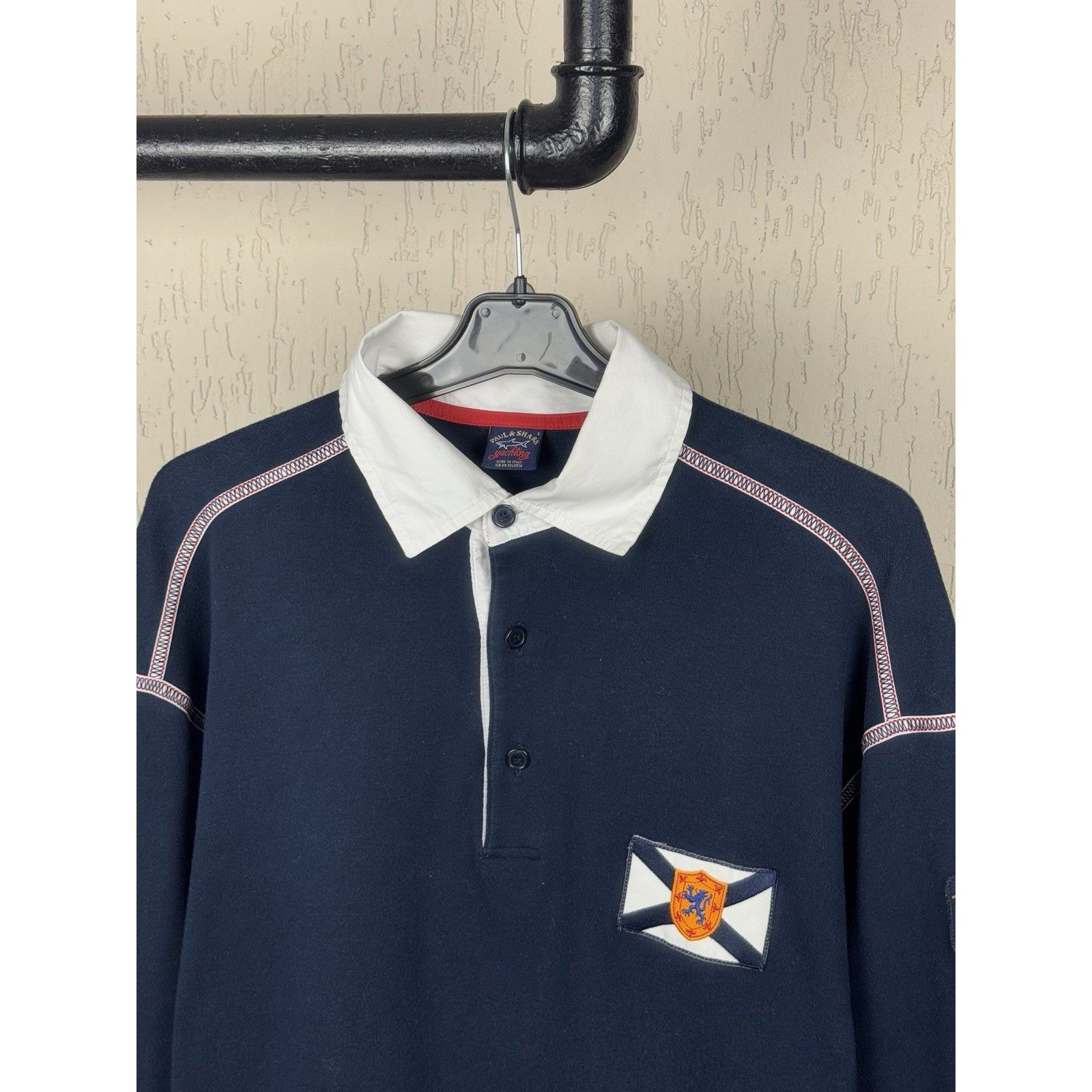 Paul & Shark Paul & Shark Yachting Rugby Shirt Vintage Long Sleeve Polo N Size US L / EU 52-54 / 3 - 2 Thumbnail