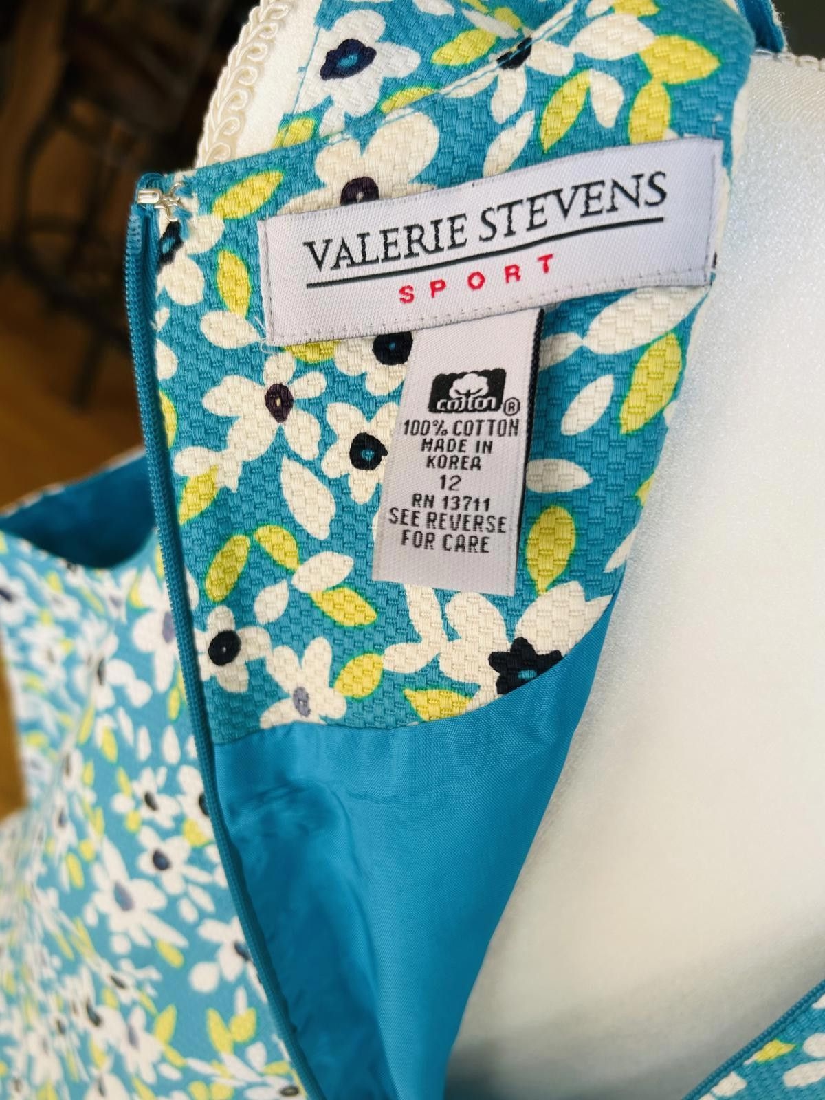 The Unbranded Brand Floral Print Dress Valerie Stevens s 12 Grandmacore Size XL / US 12-14 / IT 48-50 - 5 Thumbnail
