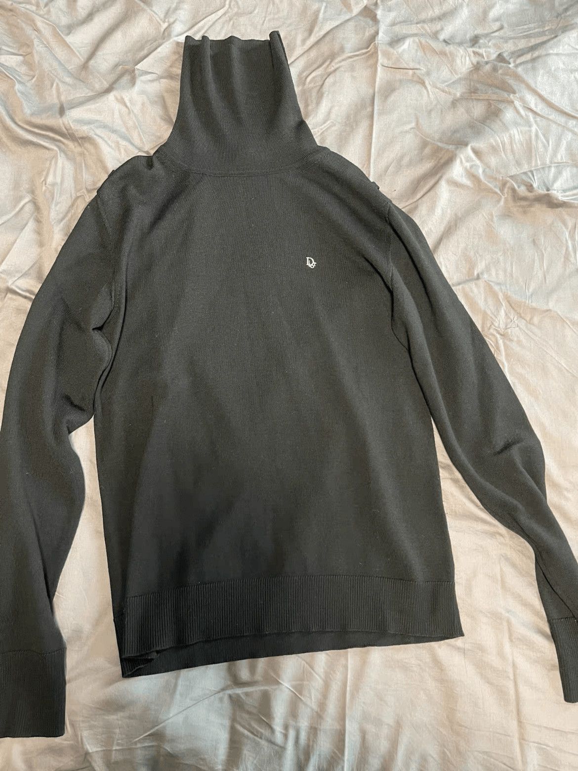 Dior Dior Homme 04AW Logo Stitch Hi-neck Knitwear Size US M / EU 48-50 / 2 - 1 Thumbnail