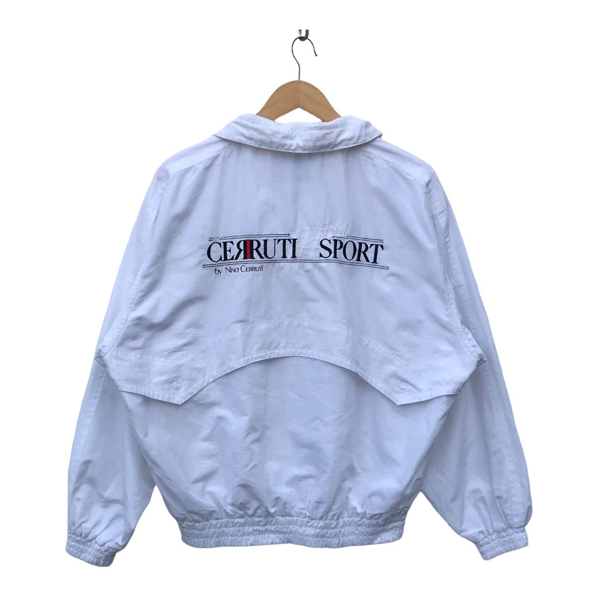 Cerruti 1881 Vintage 90s Cerruti Big Logo Windbreaker Jacket Size US L / EU 52-54 / 3 - 1 Thumbnail