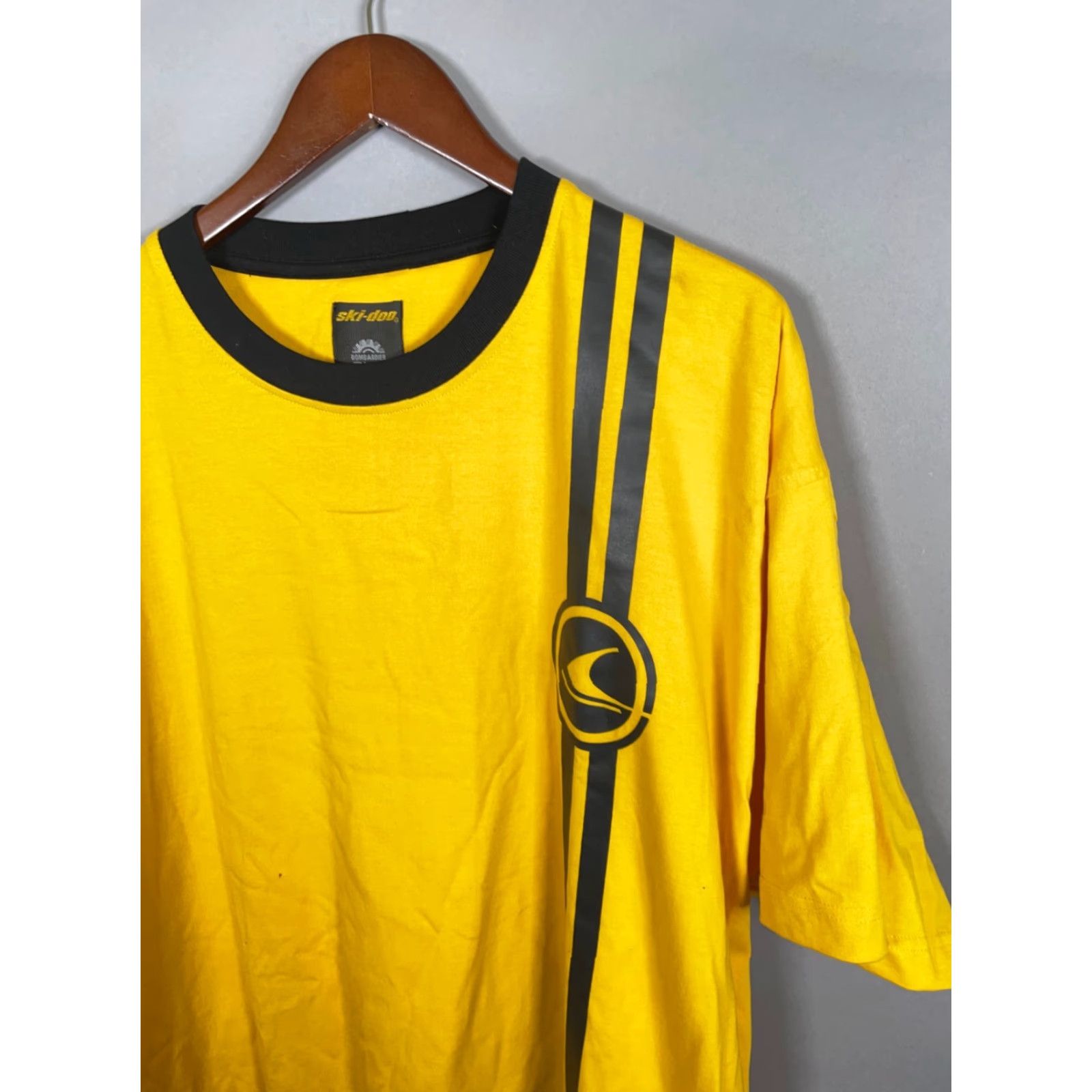 Vintage VINTAGE Ski-Doo Bombardier T-Shirt Adult 2XL Yellow Cotton Short Sleeve Crew Neck Men Graphic Print Heavyweight Logo Retro Outdoor Transportation Mens Size US XXL / EU 58 / 5 - 7 Thumbnail