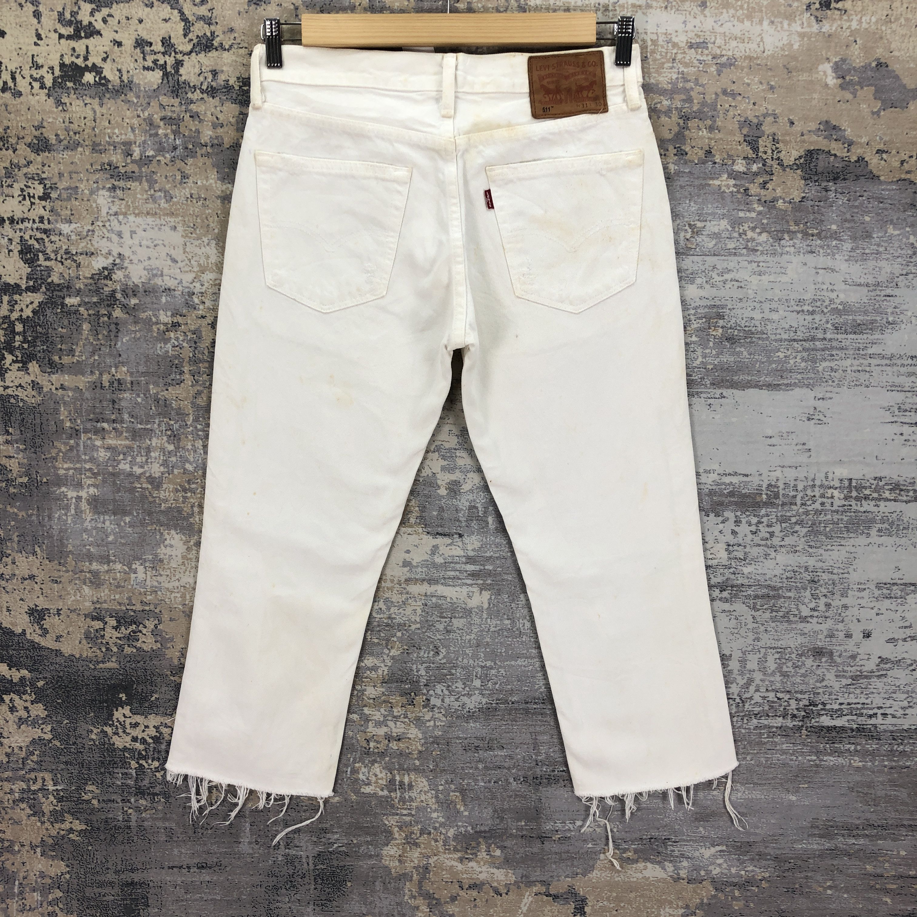 Levi's × Vintage Vintage Y2K Levis 511 Ripped Jeans Levi's Stove Pipe Denim Size US 30 / EU 46 - 2 Thumbnail