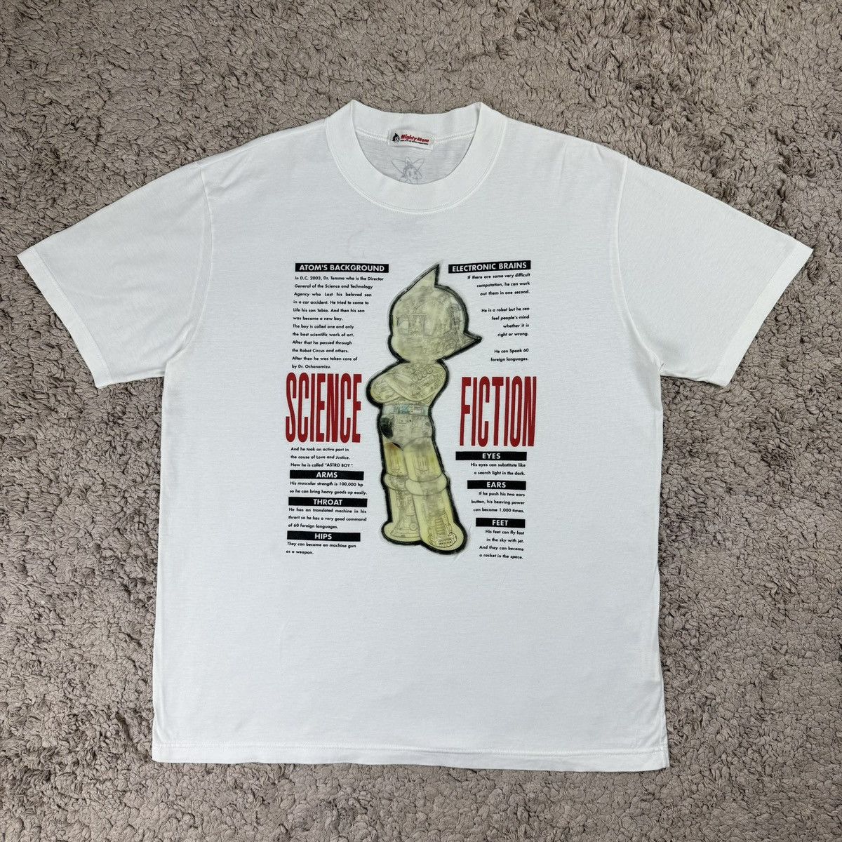 Japanese Brand Vintage Anime Japan Astro Boy 3D Hologram T-shirt Size US L / EU 52-54 / 3 - 1 Thumbnail