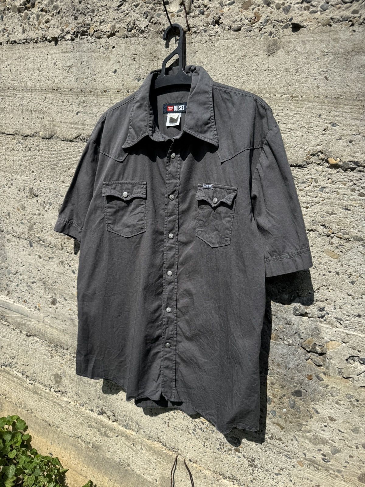 Diesel Vintage Diesel Western Short Sleeve Shirt Size US XL / EU 56 / 4 - 2 Thumbnail