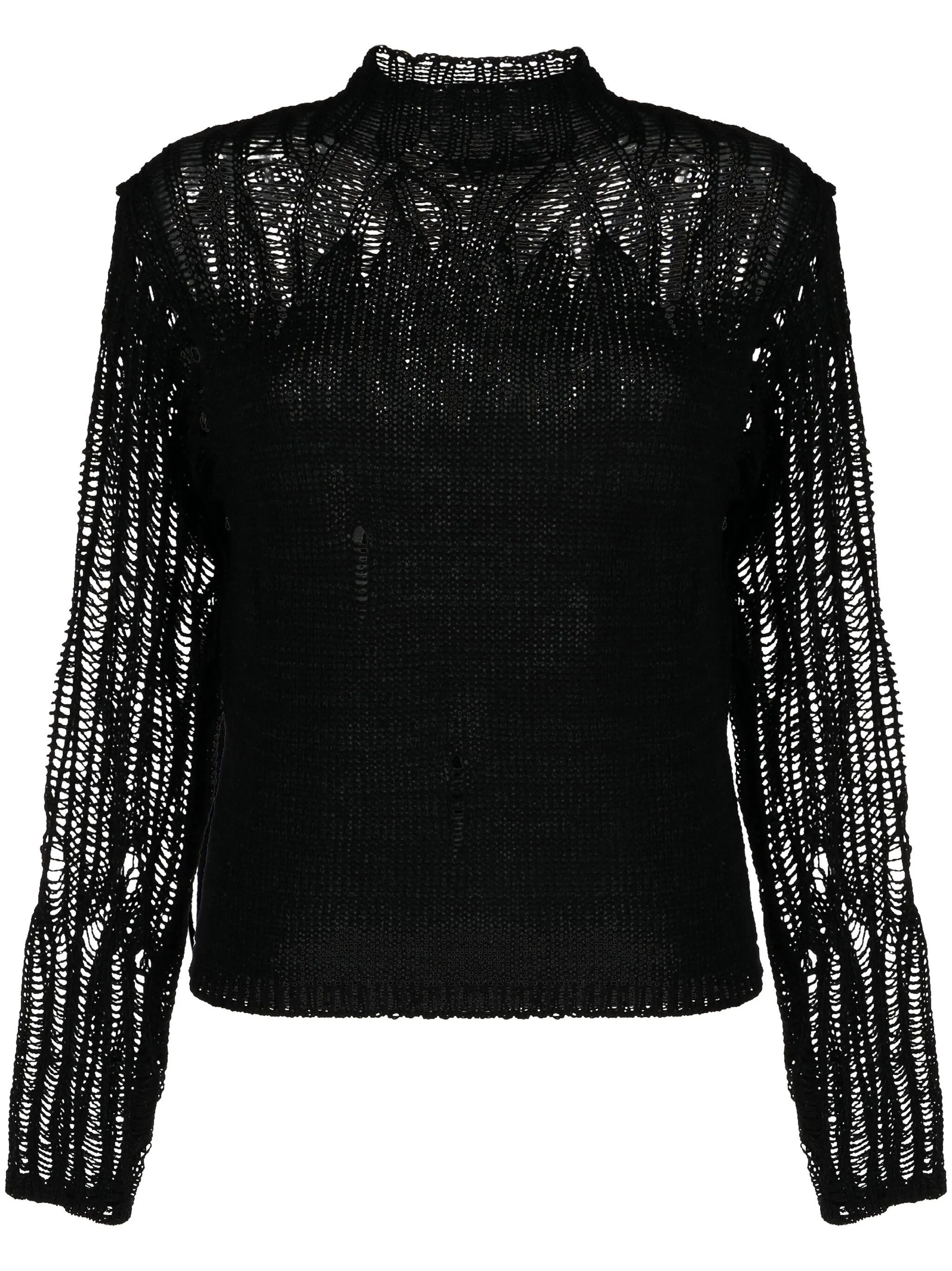 Chloe o1y0825 Turtleneck Sweater in Black Size L / US 10 / IT 46 - 1 Thumbnail