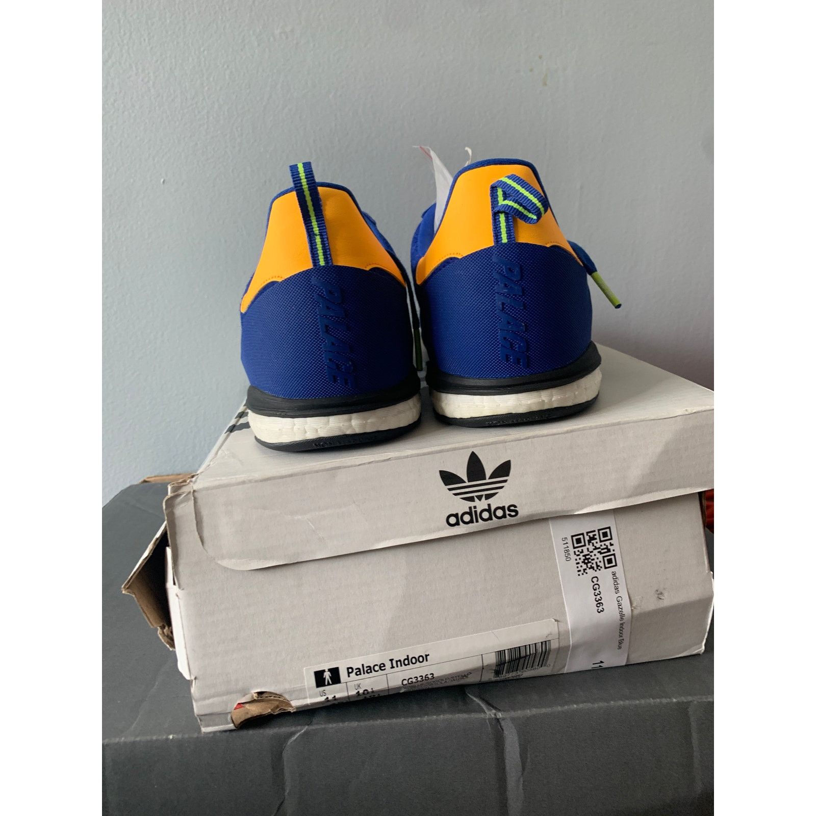 Adidas adidas x Palace Gazelle Indoor Blue Yellow Size 11 BRAND NEW Size US 11 / EU 44 - 3 Thumbnail