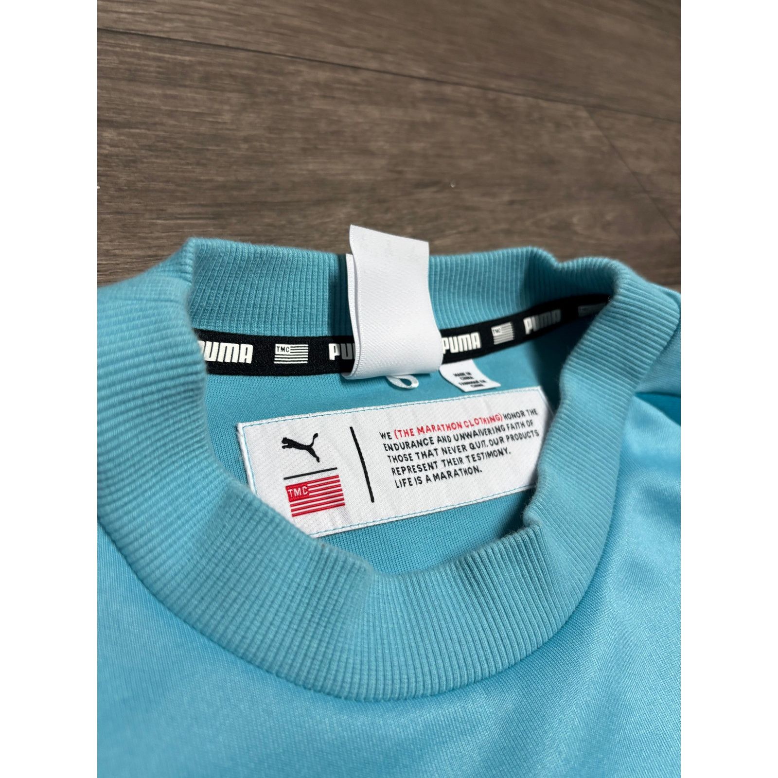 Puma Puma TMC Short Sleeve Blue Sweatshirt Sz L Size US L / EU 52-54 / 3 - 4 Thumbnail