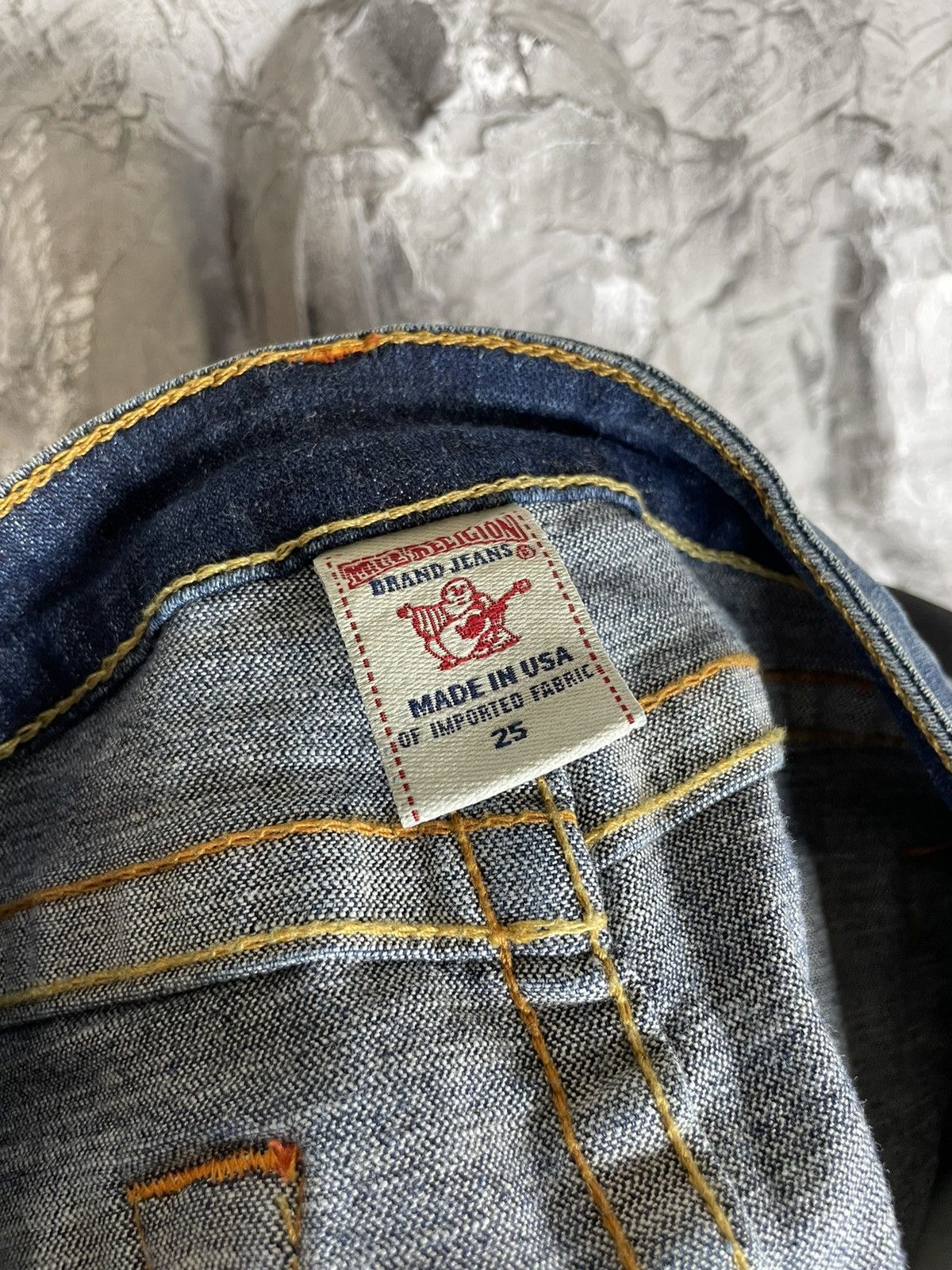 Miss Sixty × True Religion True Religion Y2K Mini Denim Skirt Made in USA Size 25" / US 0 / IT 36 - 8 Thumbnail