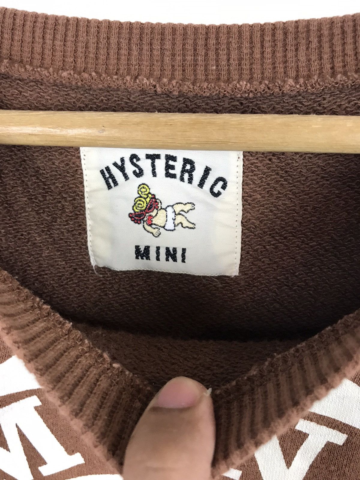 Hysteric Mini Sweatshirt Brown Colour BigLogo Design