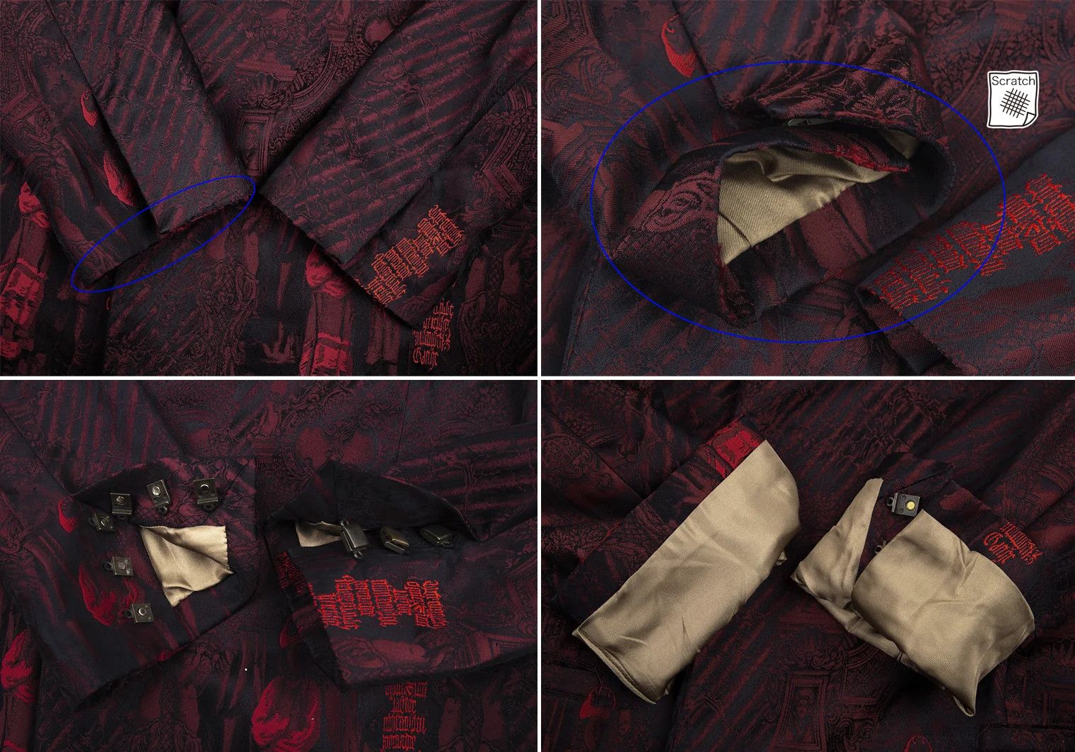 Jean Paul Gaultier Jacquard Magnet Button Jacket in Red Size 48 Size US M / EU 48-50 / 2 - 6 Thumbnail