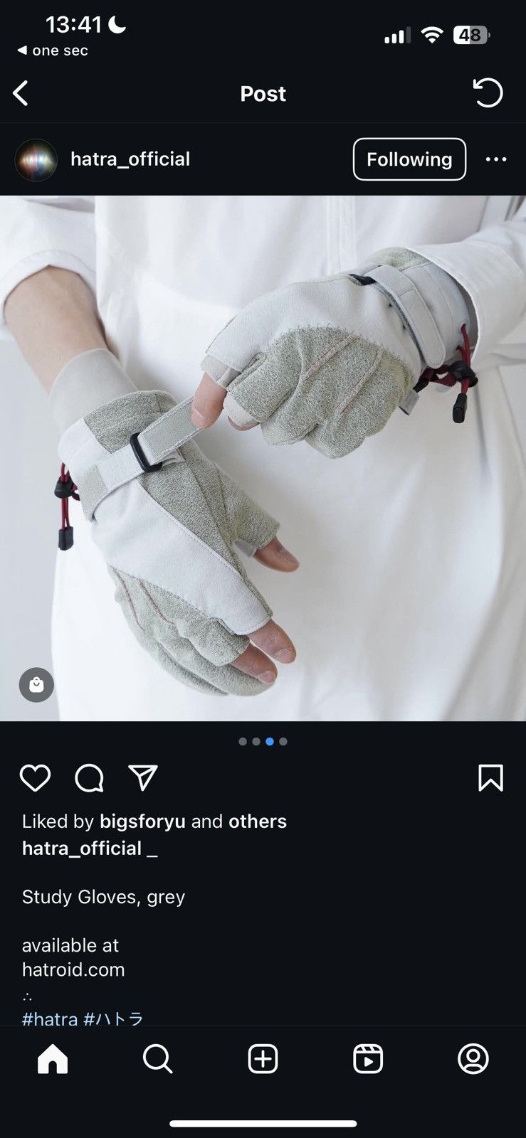 Japanese Brand Hatroid/hatra study gloves Size ONE SIZE - 2 Thumbnail